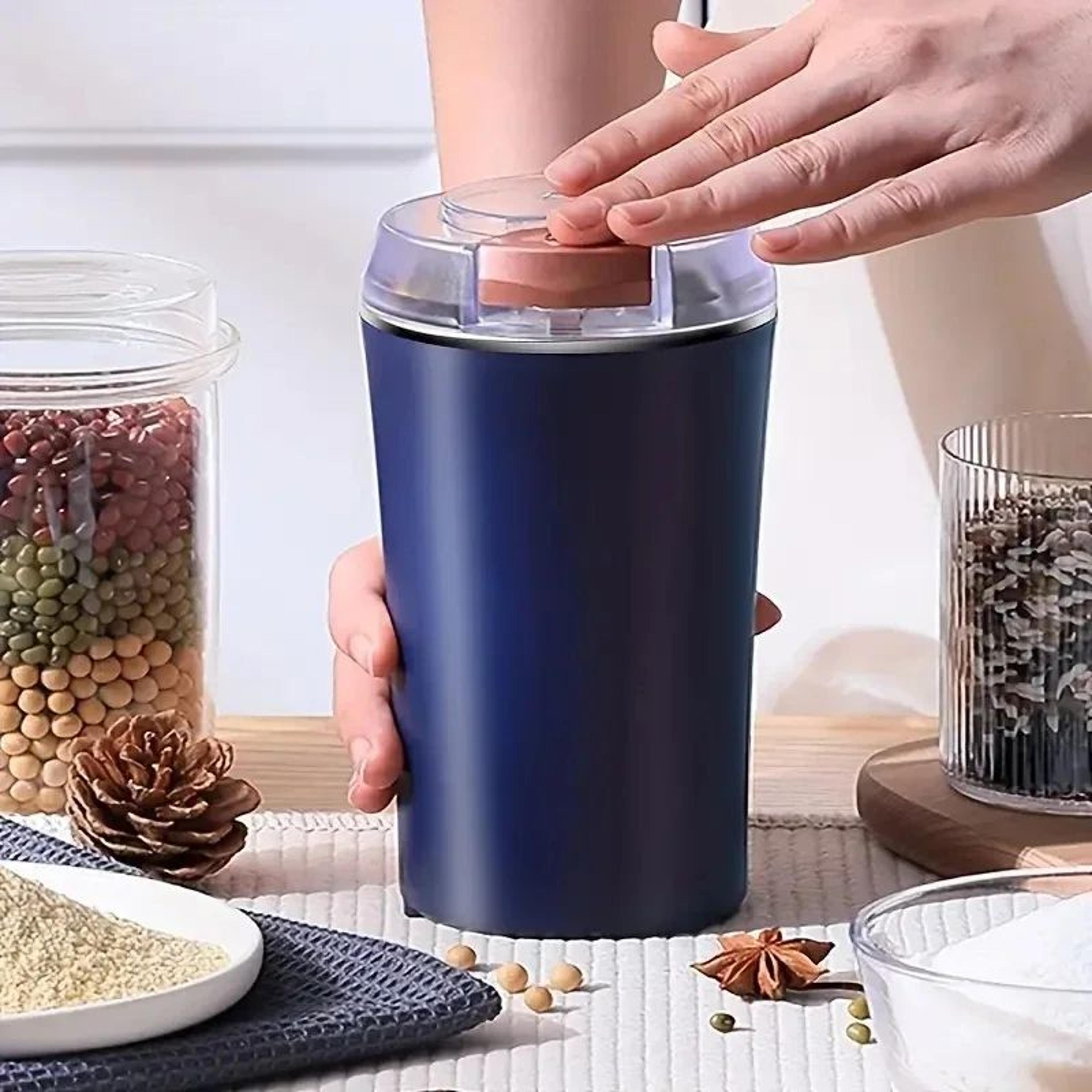 Portable 8Blade Electric Coffee Grinder 220V EU  Stainless Steel Coffee Bean  Spice Grinder For Fas 1