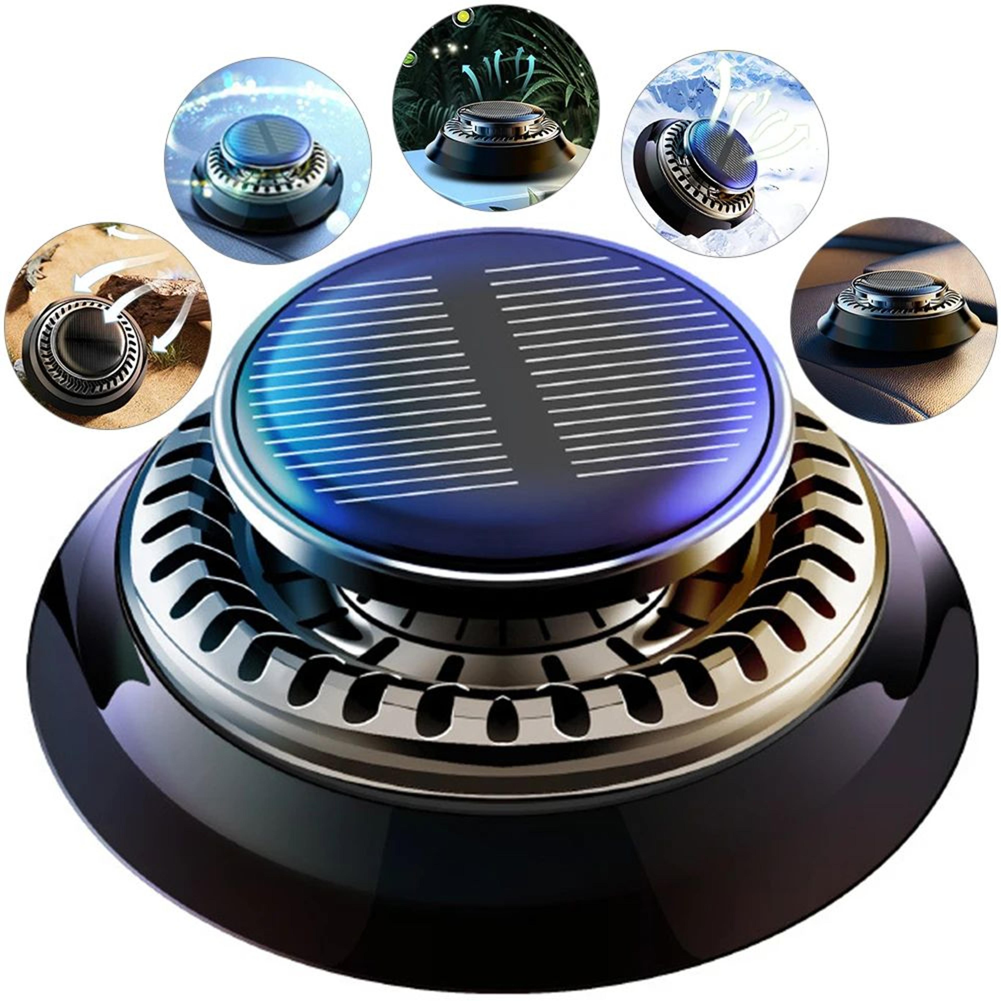 Solar Rotating Aromatherapy Car Diffuser  Solar Car Air Freshener For Essential Oils 0