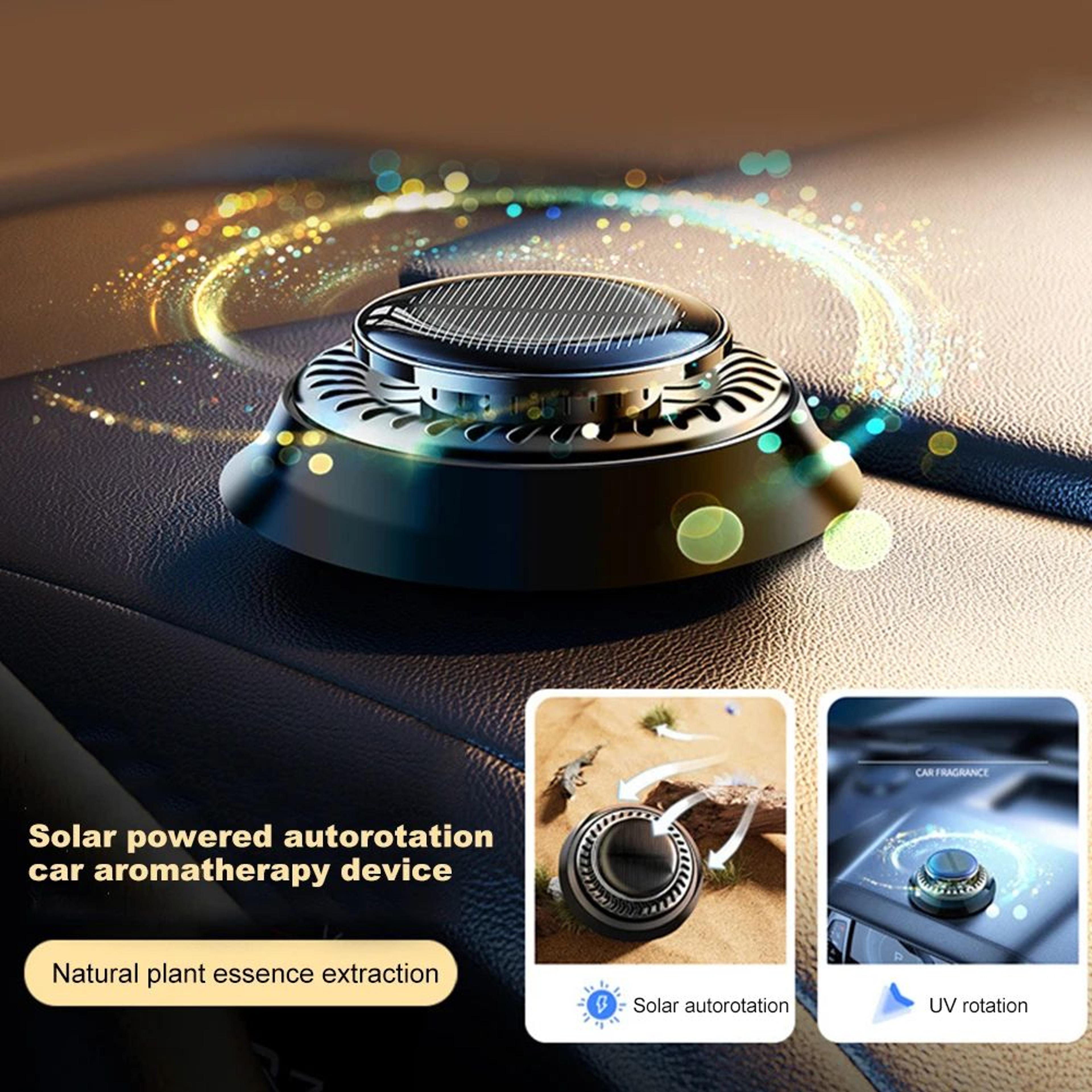 Solar Rotating Aromatherapy Car Diffuser  Solar Car Air Freshener For Essential Oils 1