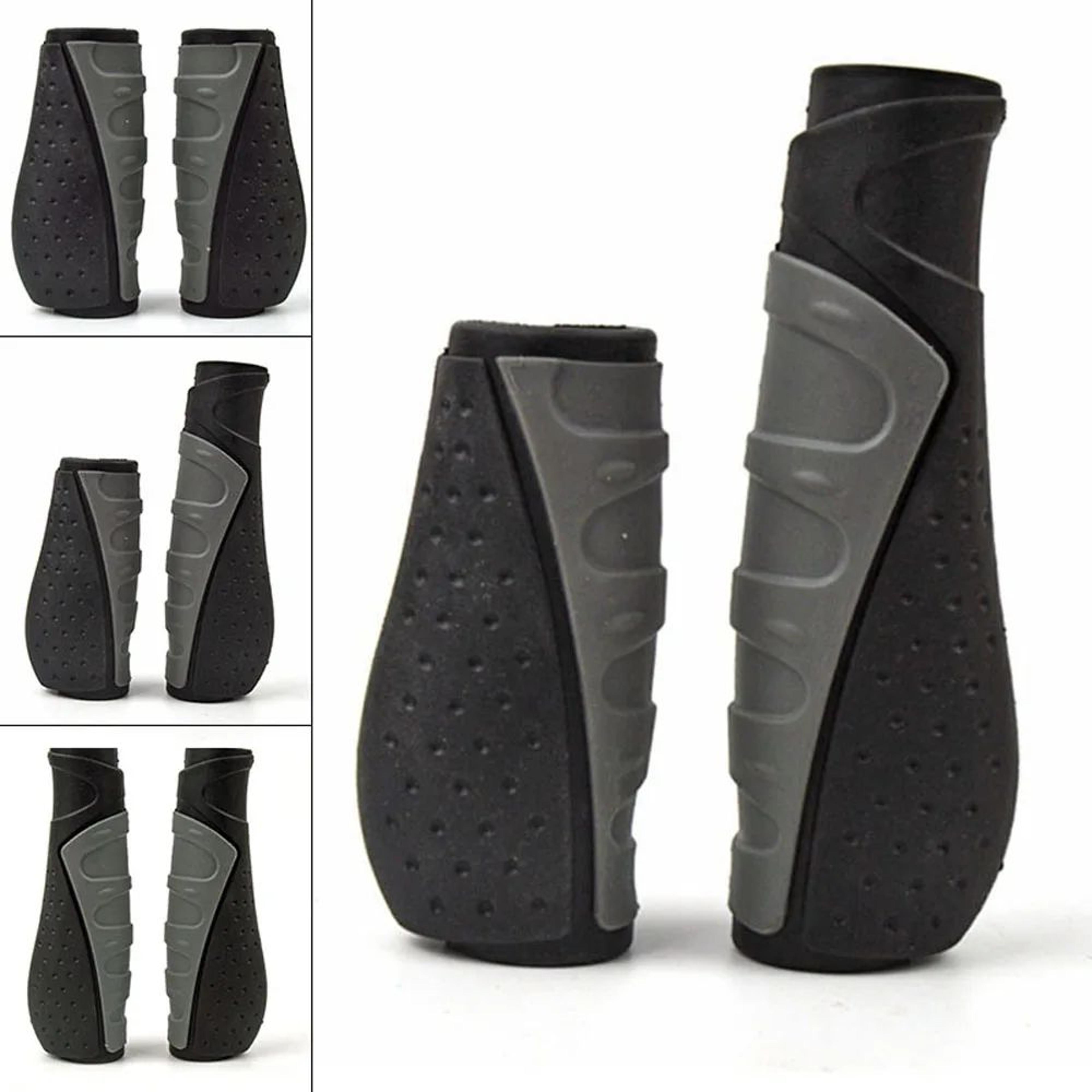 Ergonomic AntiSlip Rubber Mountain Bike Grips  ShortLong MTB Handle Grips For Comfort  Control 1
