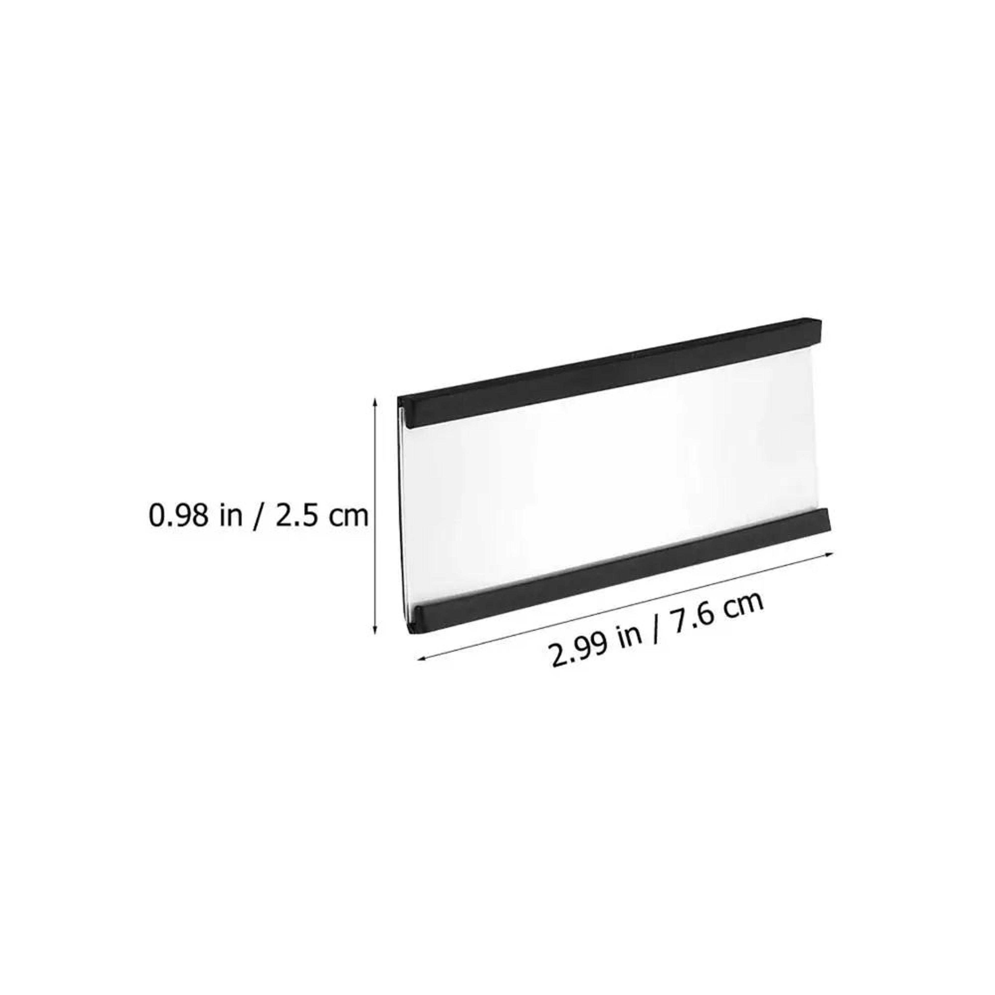 Magnetic CChannel Label Holder Set With Protective Film  Reusable Warehouse Shelf Labels With Stron 2