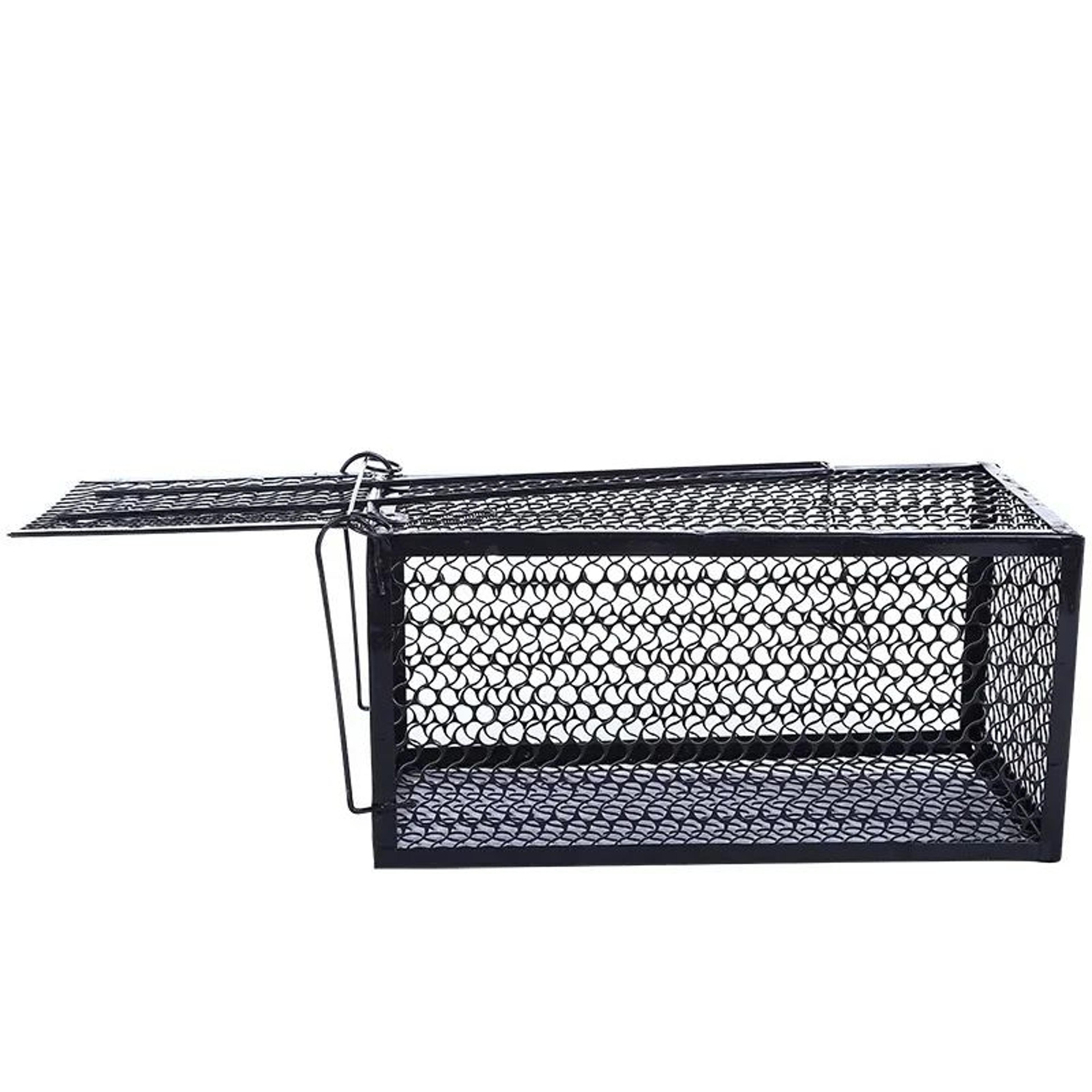 SelfLocking Humane Metal Mouse Trap Cage  Reusable IndoorOutdoor Rat Catcher With Secure Iron Mesh 2
