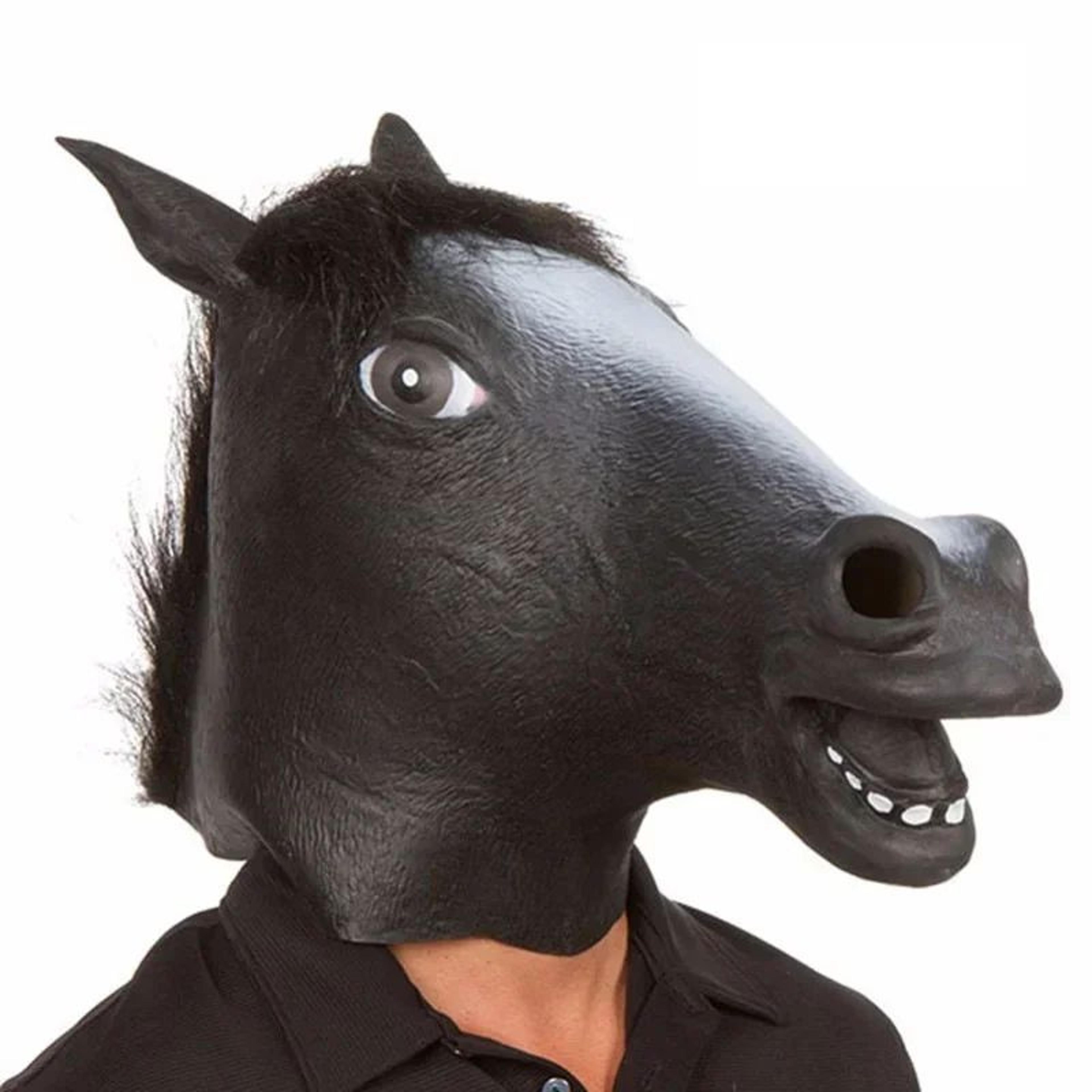 Realistic Horse Head Mask Costume For Halloween Cosplay  Party Pranks 4