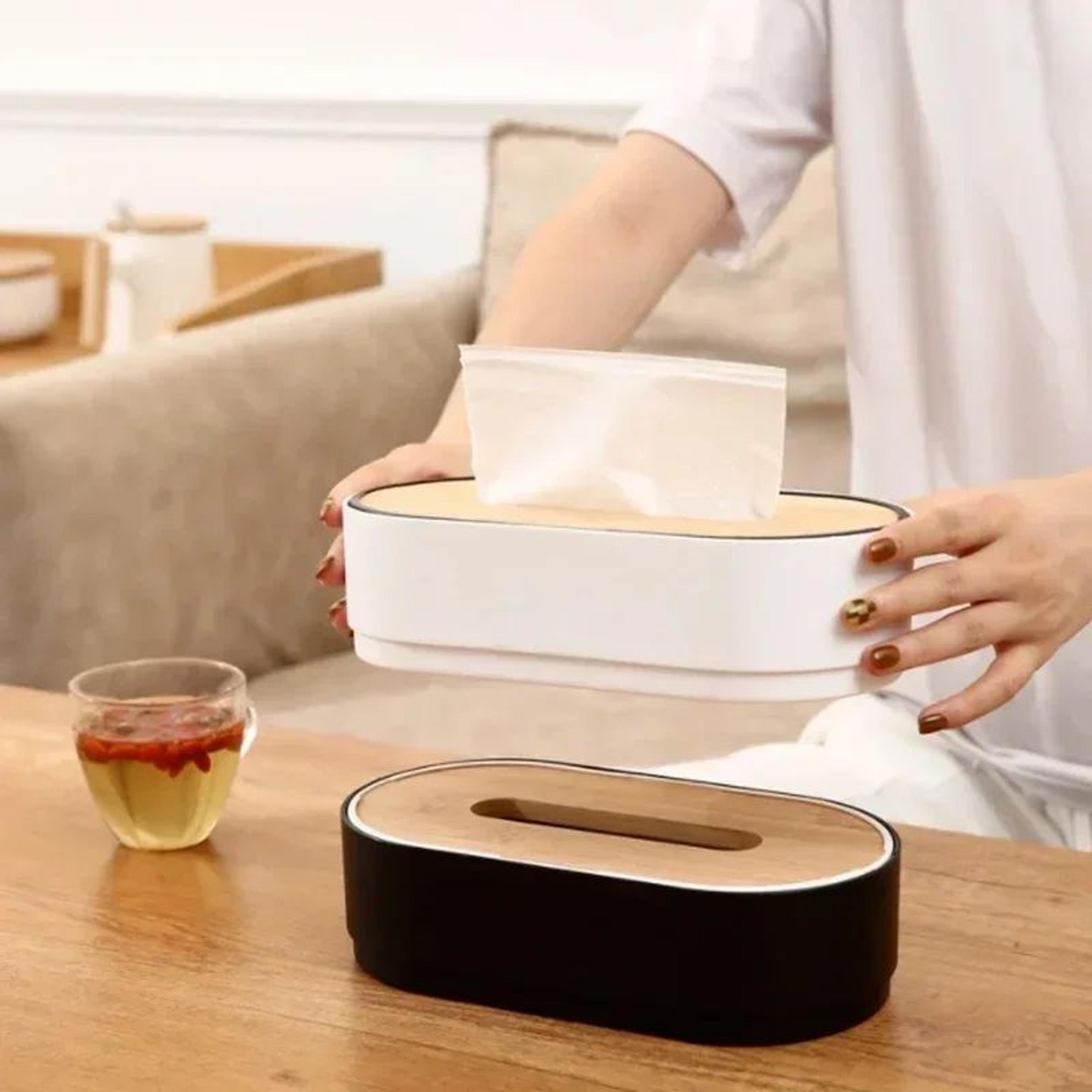 Bamboo Tissue Box Holder Cover  Minimalist Tissue Box Cover  Bathroom Tissue Holder For Napkins And 1