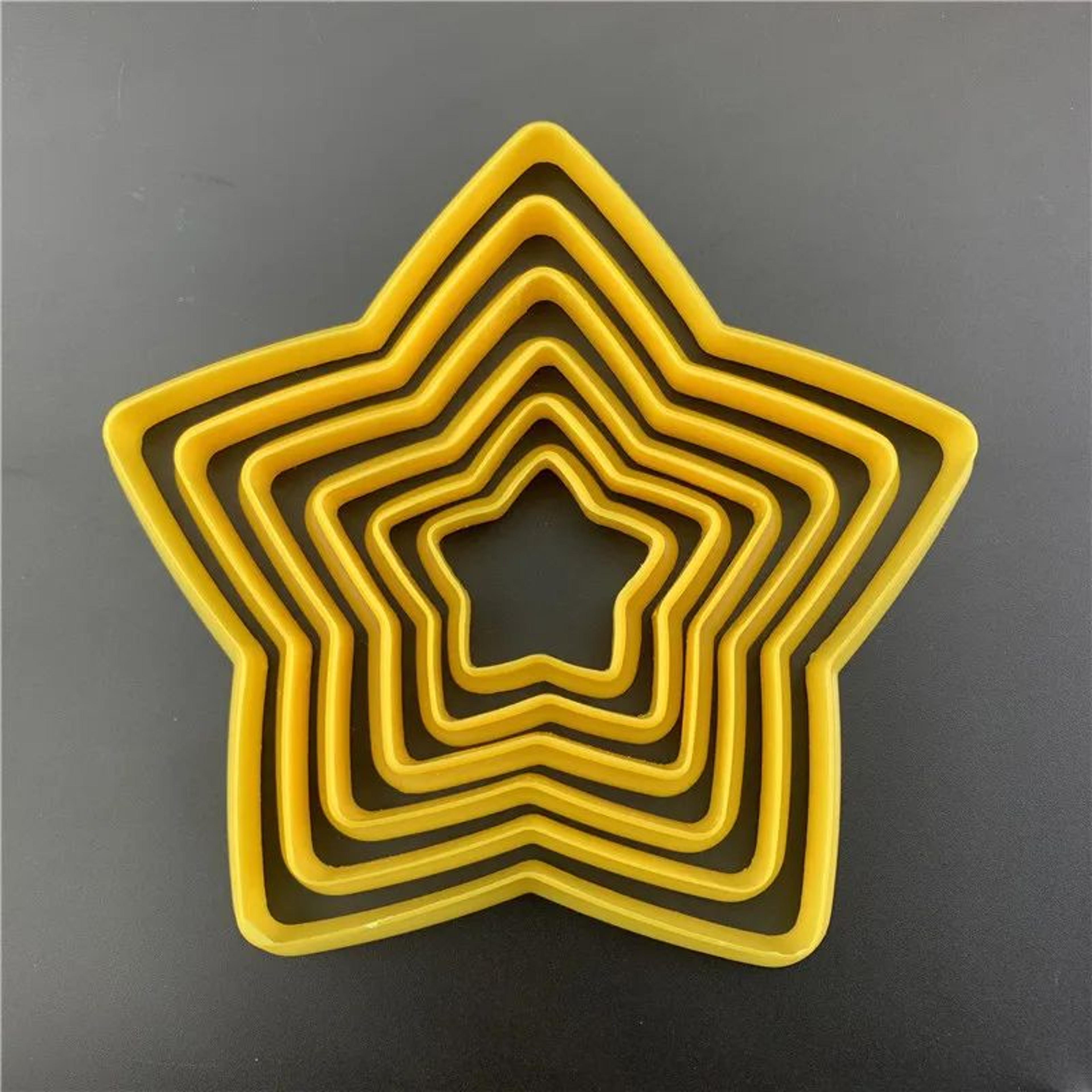 6Piece 3D Christmas Cookie Cutter Set  Tree  Star Shapes For Festive Baking 5