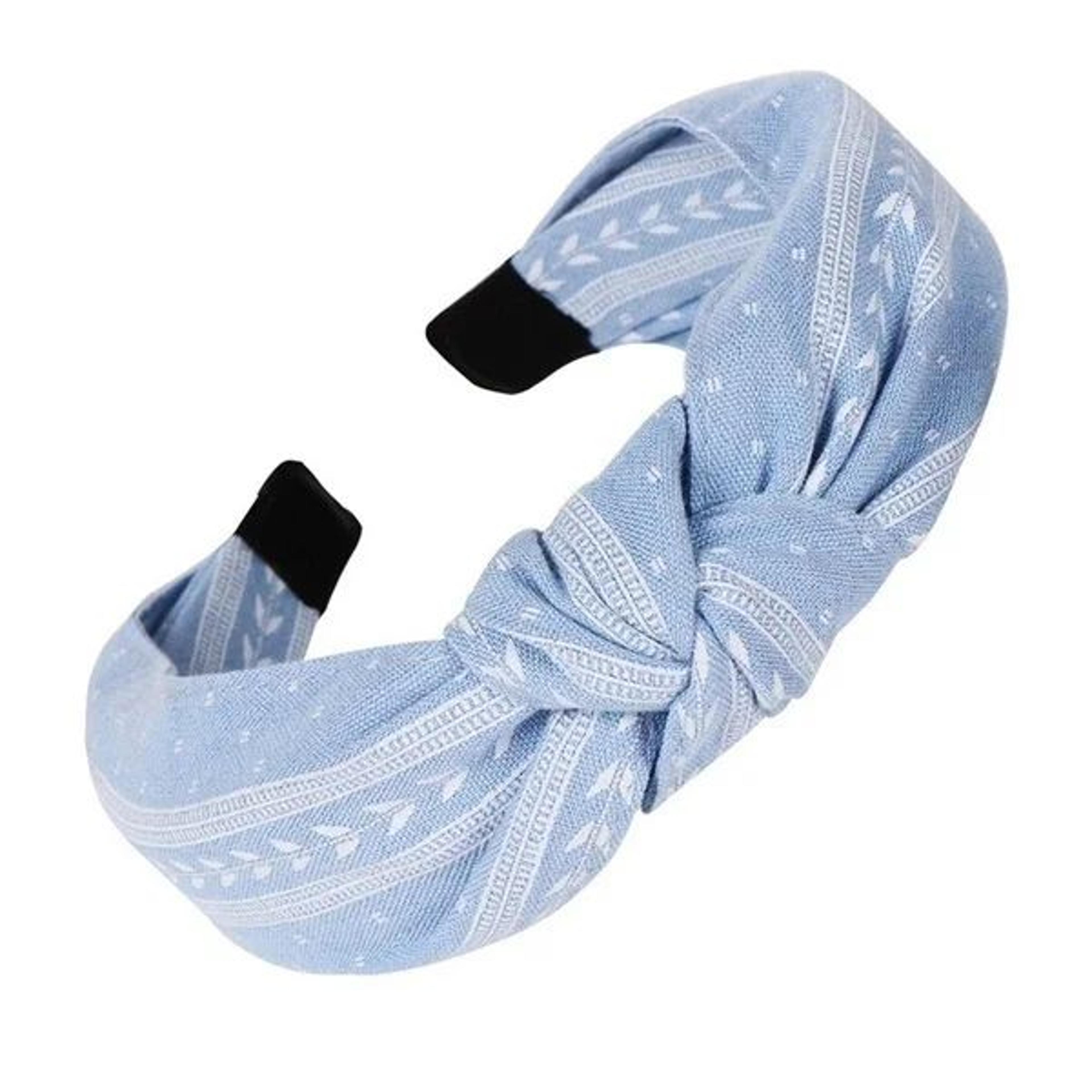 Knotted Leaf Wide Fabric Headband For Women  Girls  Soft Boho Hairband For Everyday Style 6