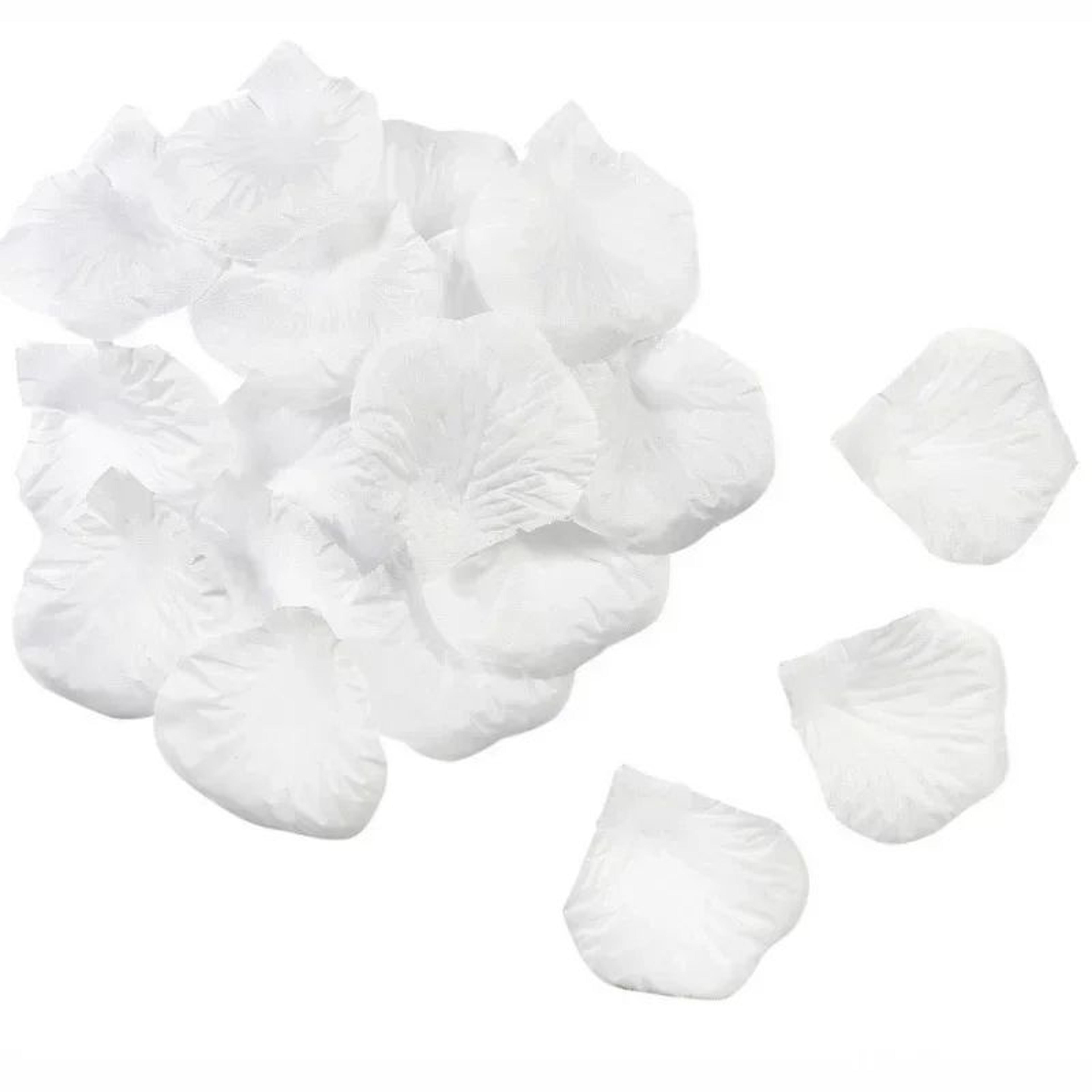 1000pcs Silk Rose Petals For Weddings  Romantic Decor  Soft White Party Table Scatter 4