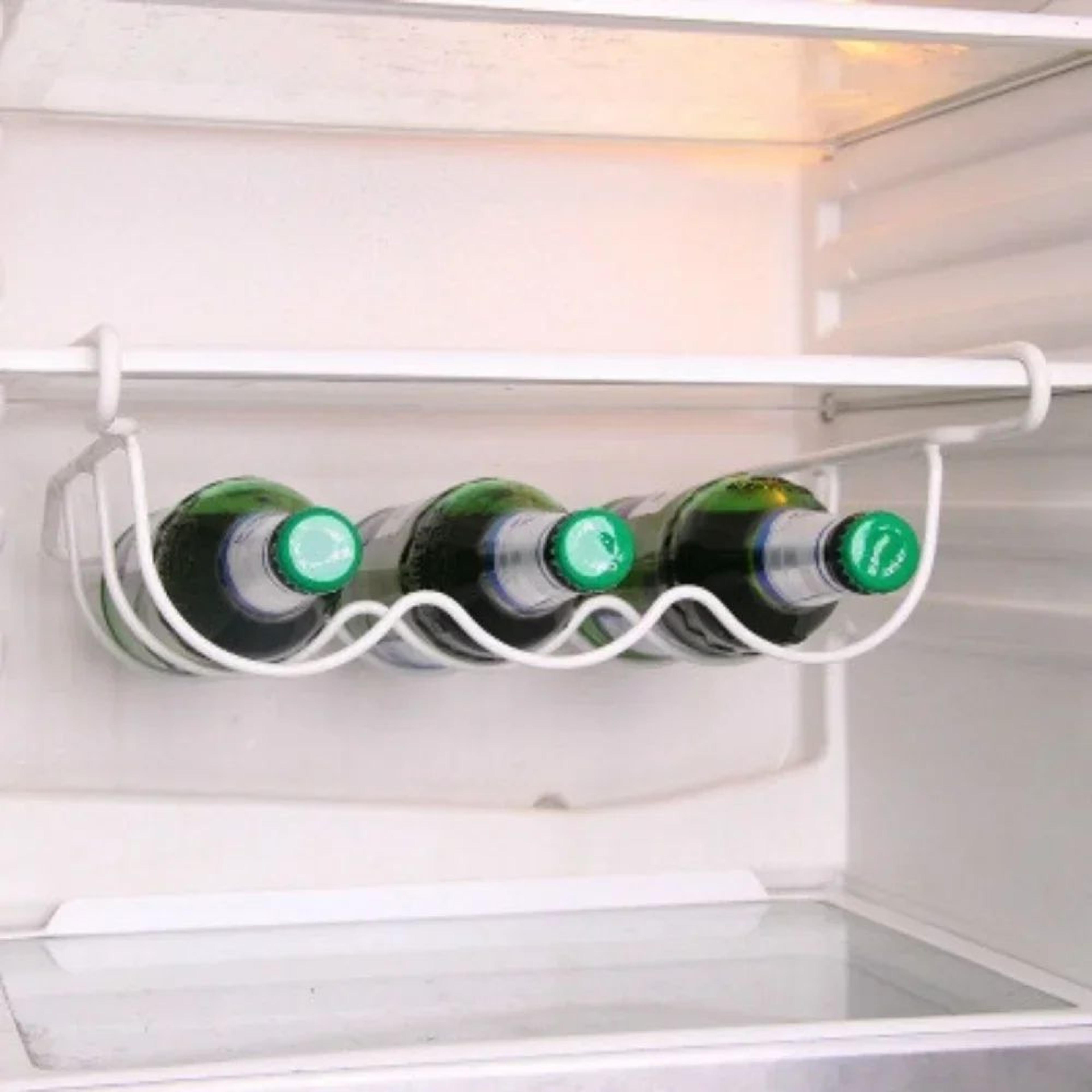 Refrigerator Organizer UnderShelf Bottle Rack  Fridge Shelf Organizer For Beer  Wine Storage 4