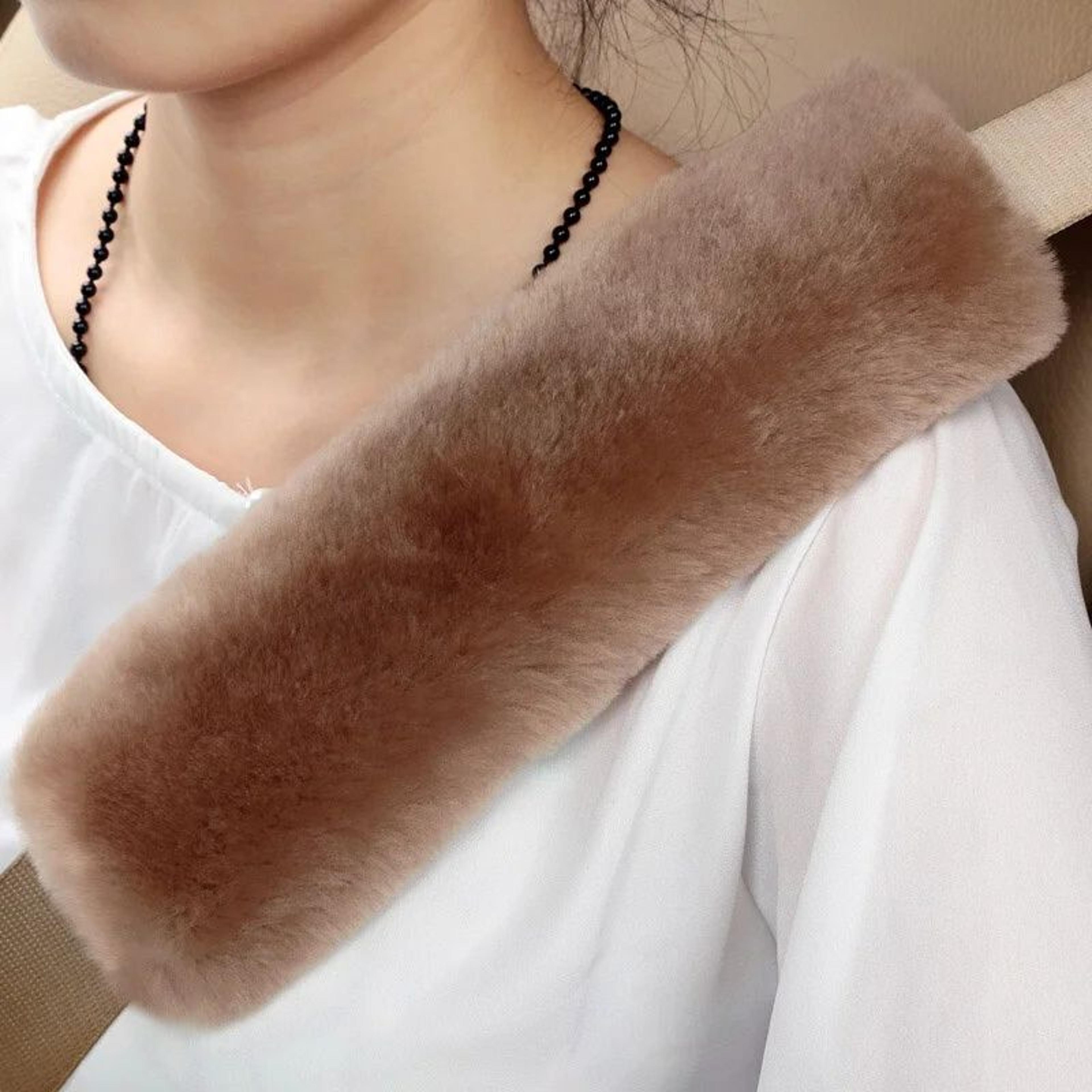 Soft Plush Seat Belt Cover  Seatbelt Shoulder Pad  Neck  Shoulder Comfort Car Seat Belt Cushion 1 P 7