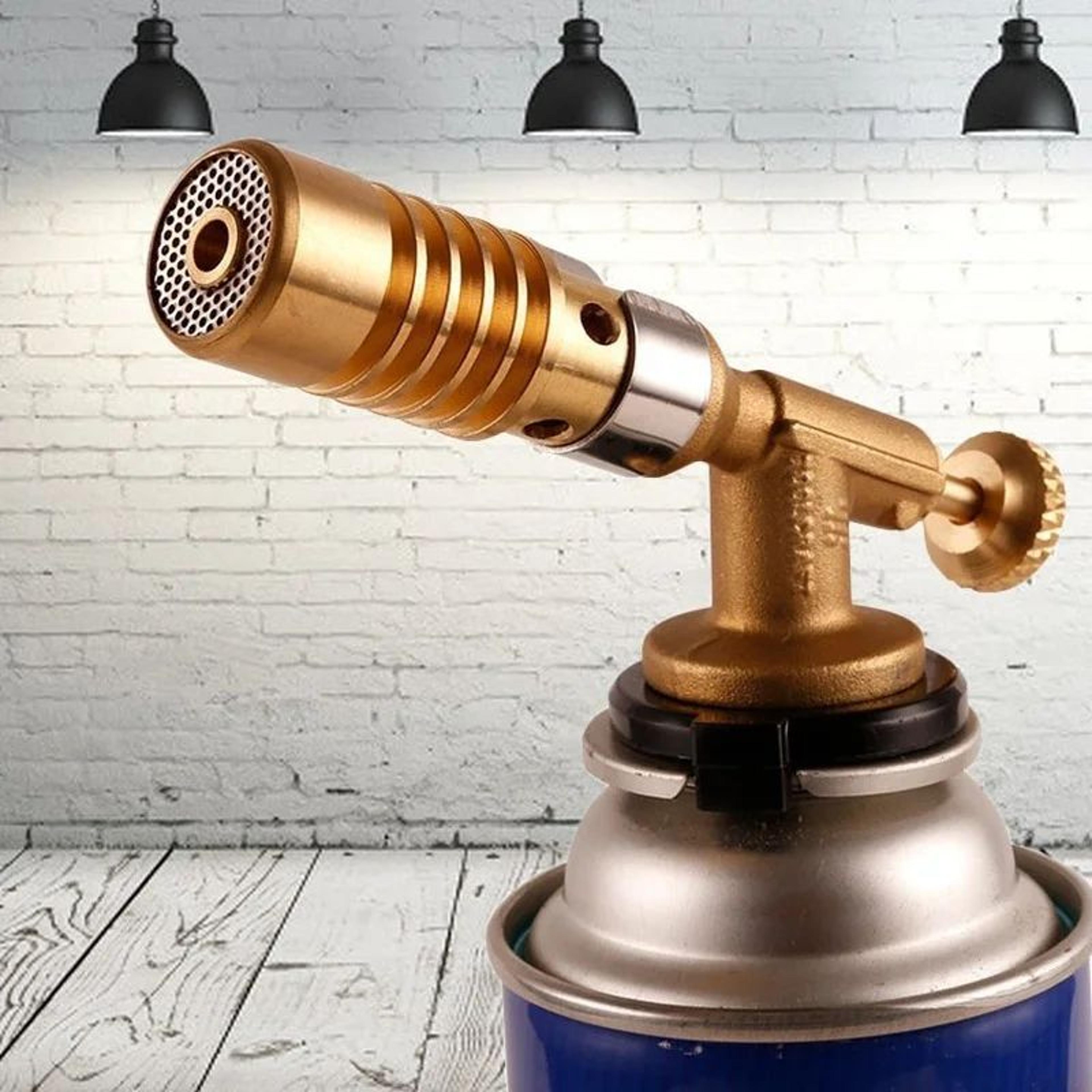 AutoIgnition Butane Torch Blowtorch With Adjustable Flame For Cooking BBQ Camping  Soldering 4