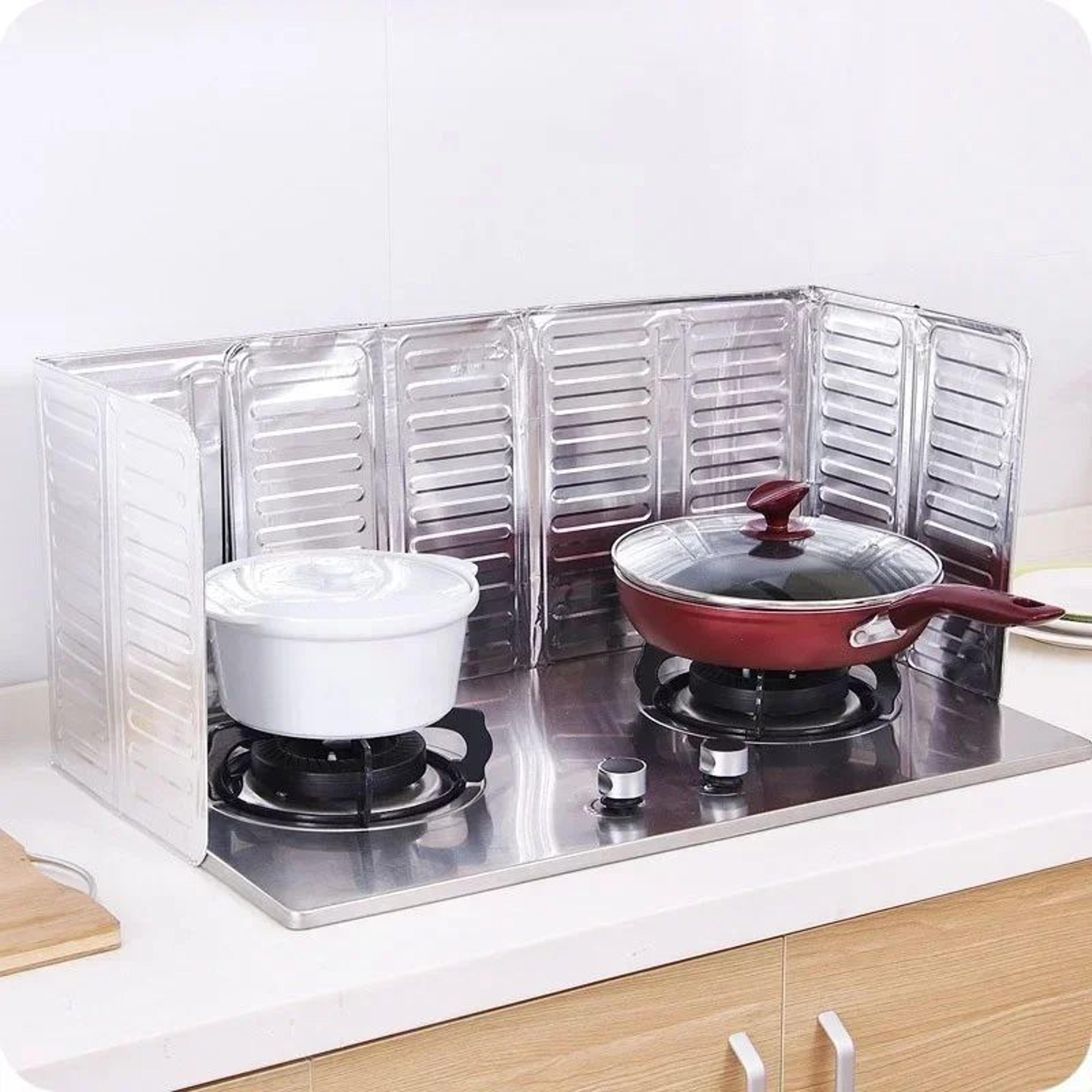 Foldable Stove Splatter Guard Board  Removable Oil Splash Guard And Grease Shield For Cleaner Cooki 1