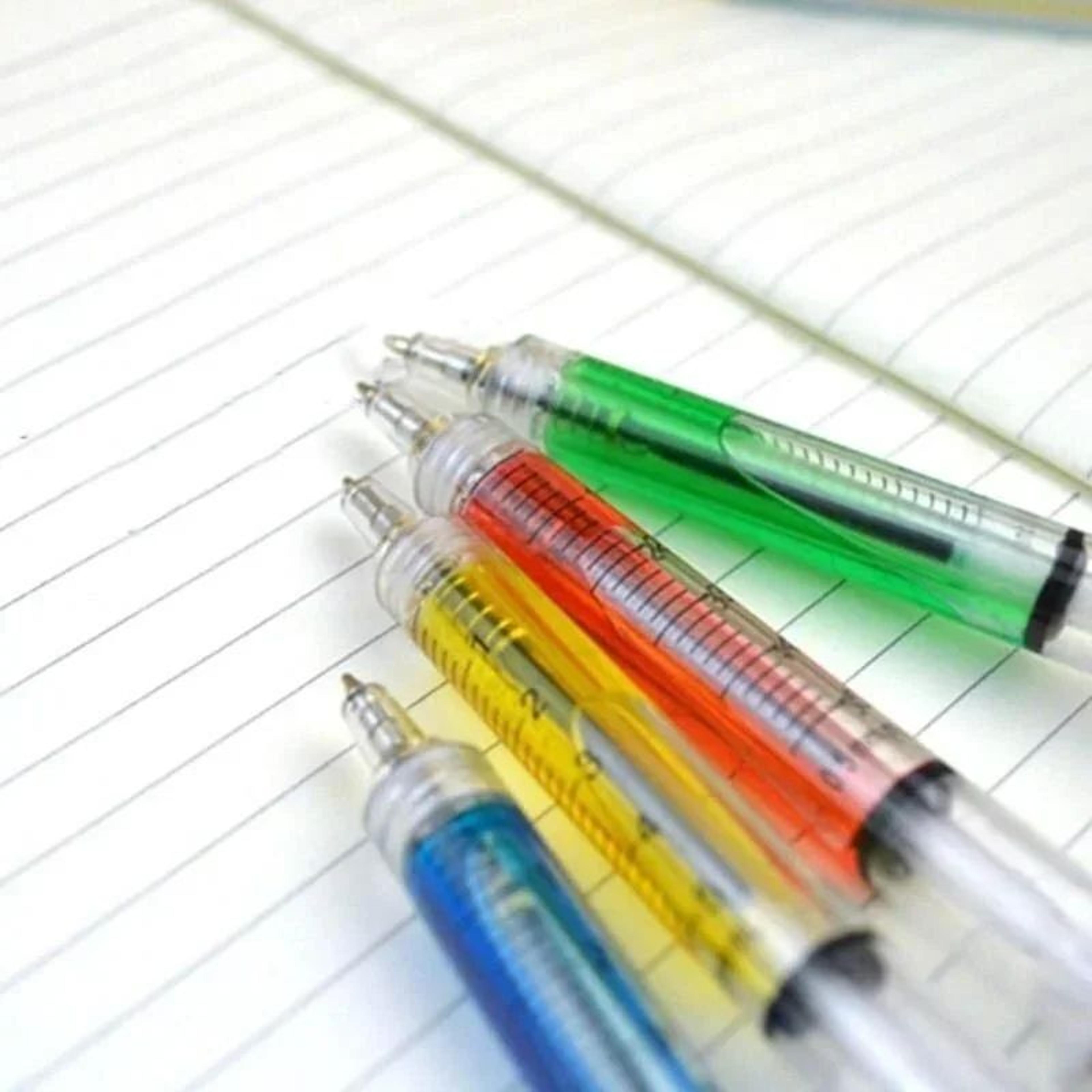 4Pack Funny Syringe Pen Set  Creative Stationery Ballpoint Pens For Students  Gifts 5