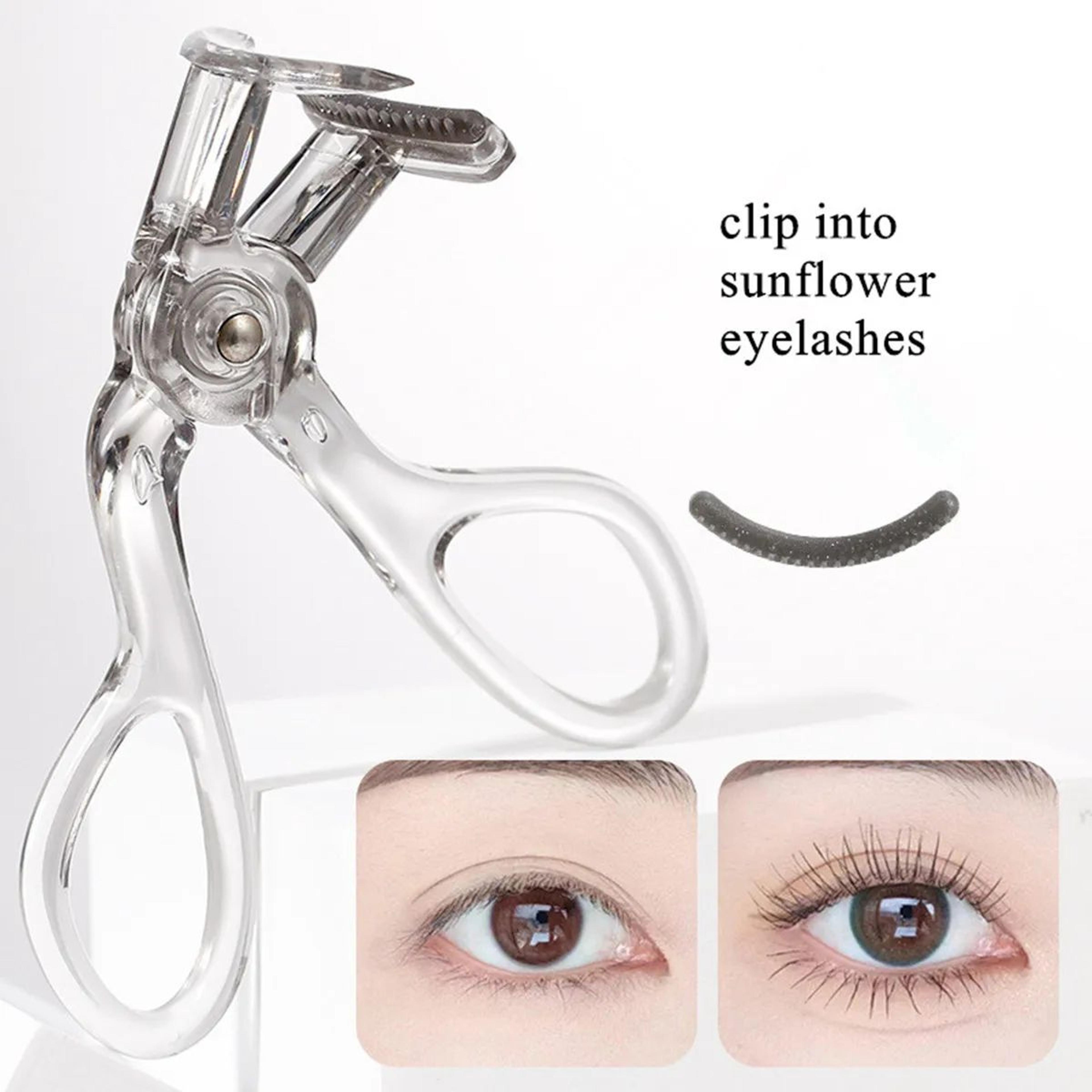 Wide Angle Partial Eyelash Curler With Comb  Portable Precision Lash Lift Tool 1