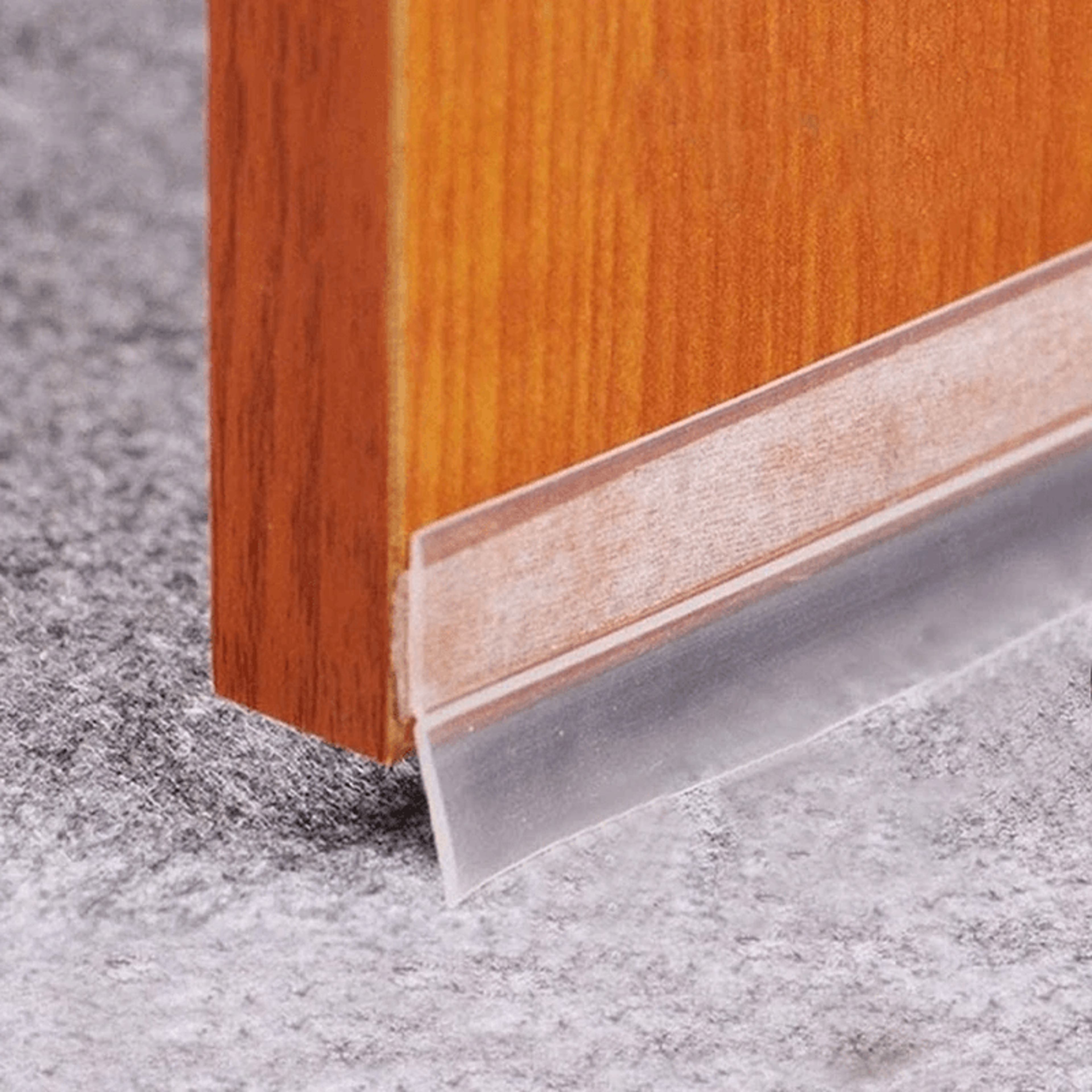 Noise reducing door sweep tape