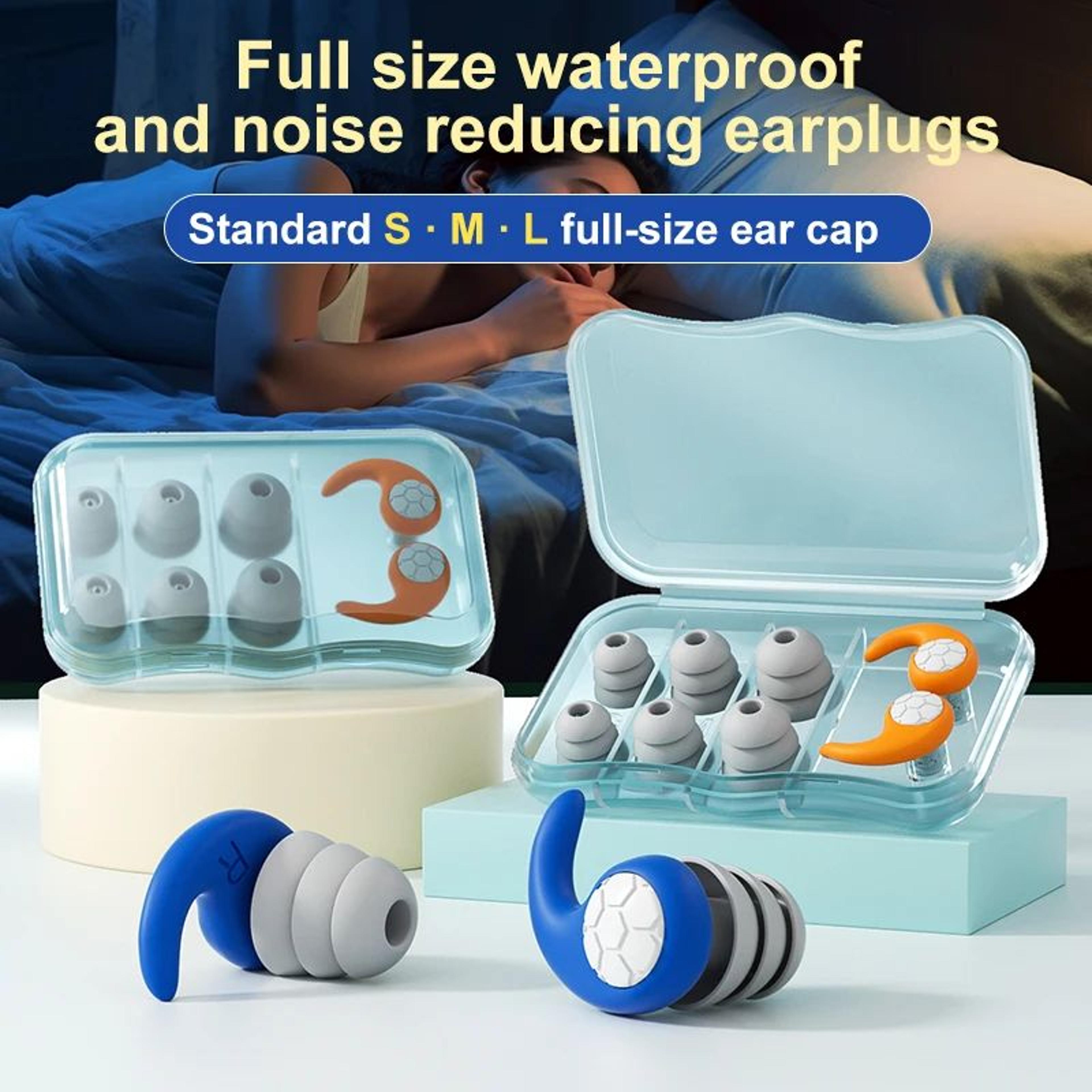 QuietSeal Reusable Silicone Ear Plugs For Sleeping  Swimming  Noise Reduction Waterproof Comfort Fi 0