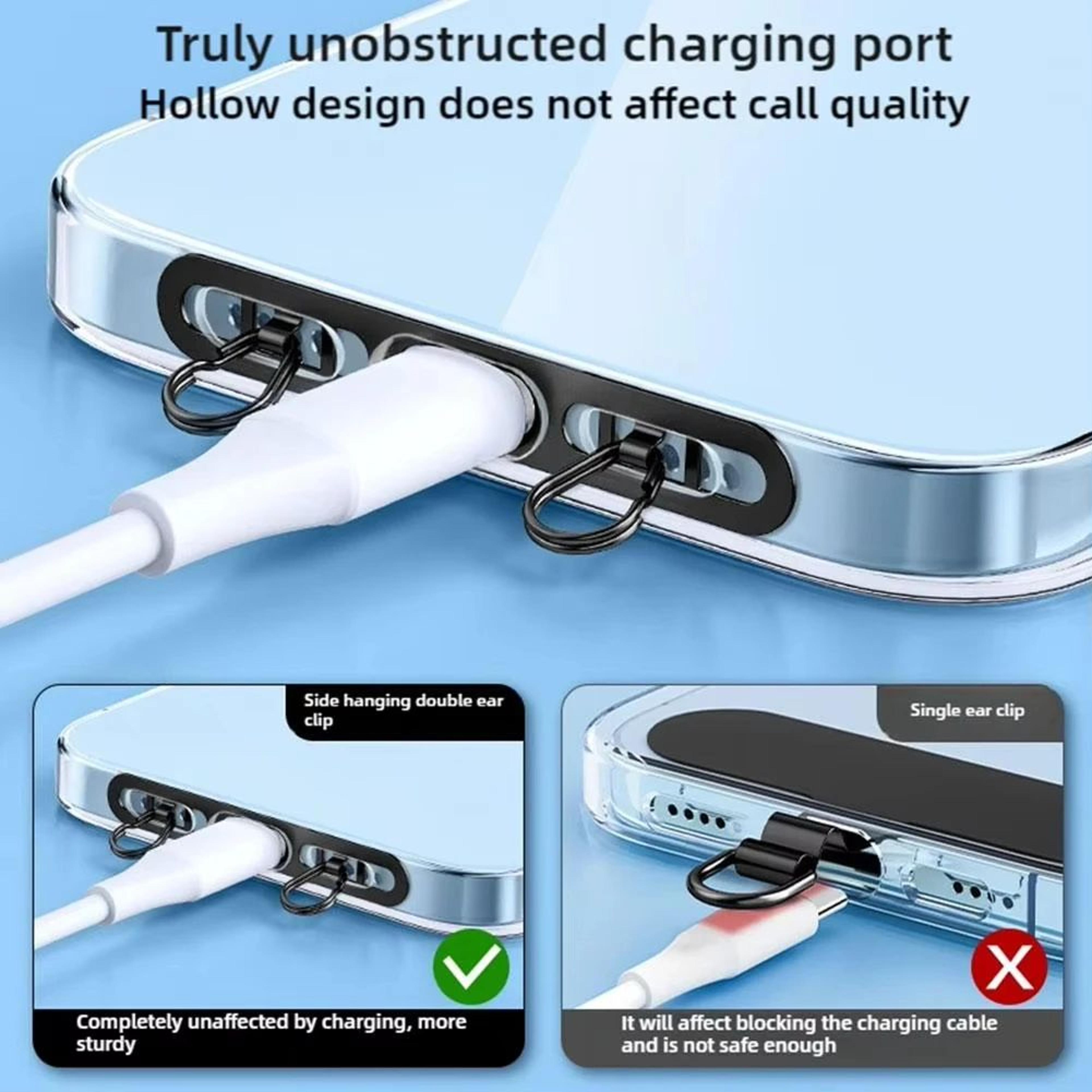 UltraThin Stainless Steel Phone Lanyard Patch Tab  Double Buckle AntiLost Tether Gasket 3