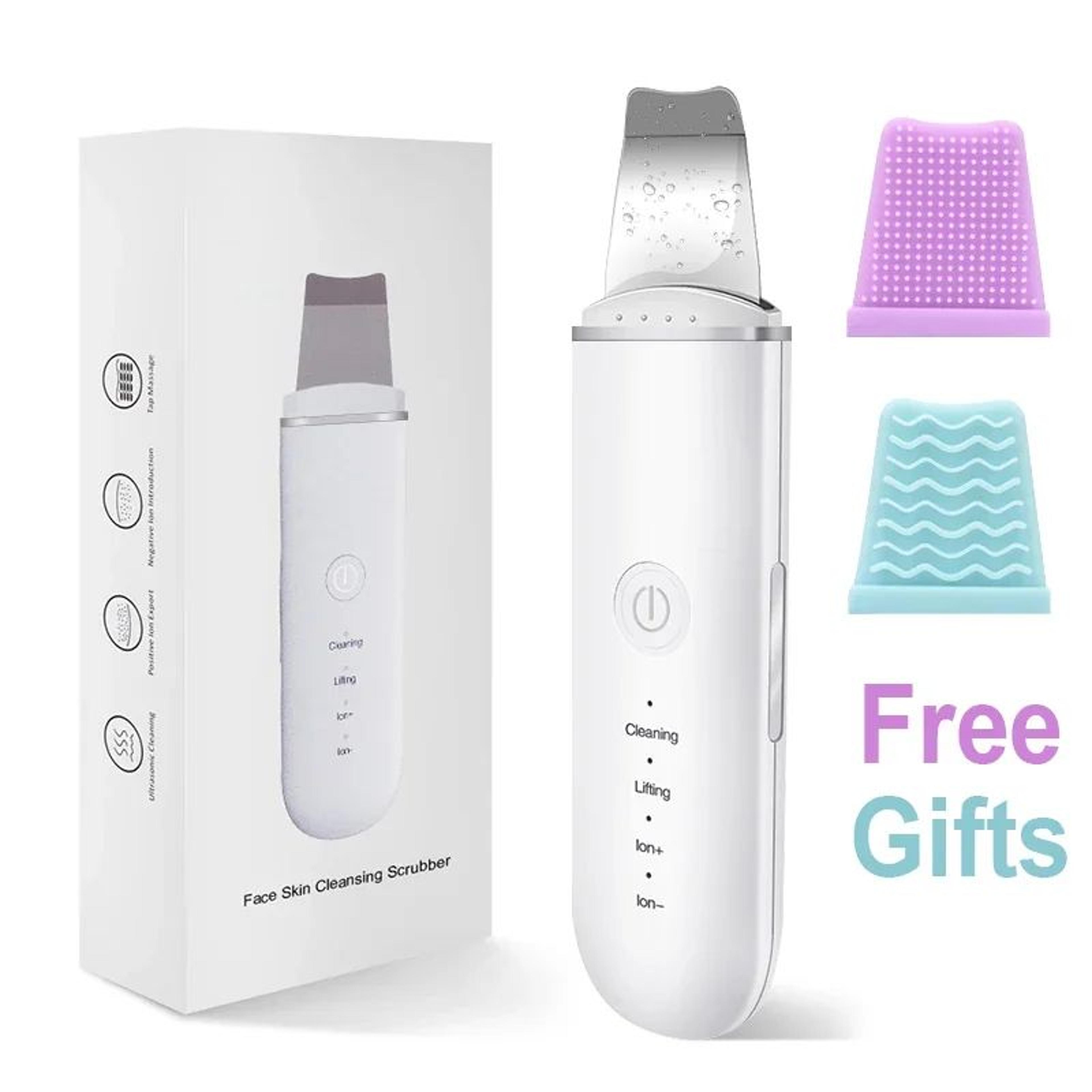 Ultrasonic Skin Scrubber Face Spatula Blackhead Remover  Deep Pore Cleanser  Lifting Tool 0