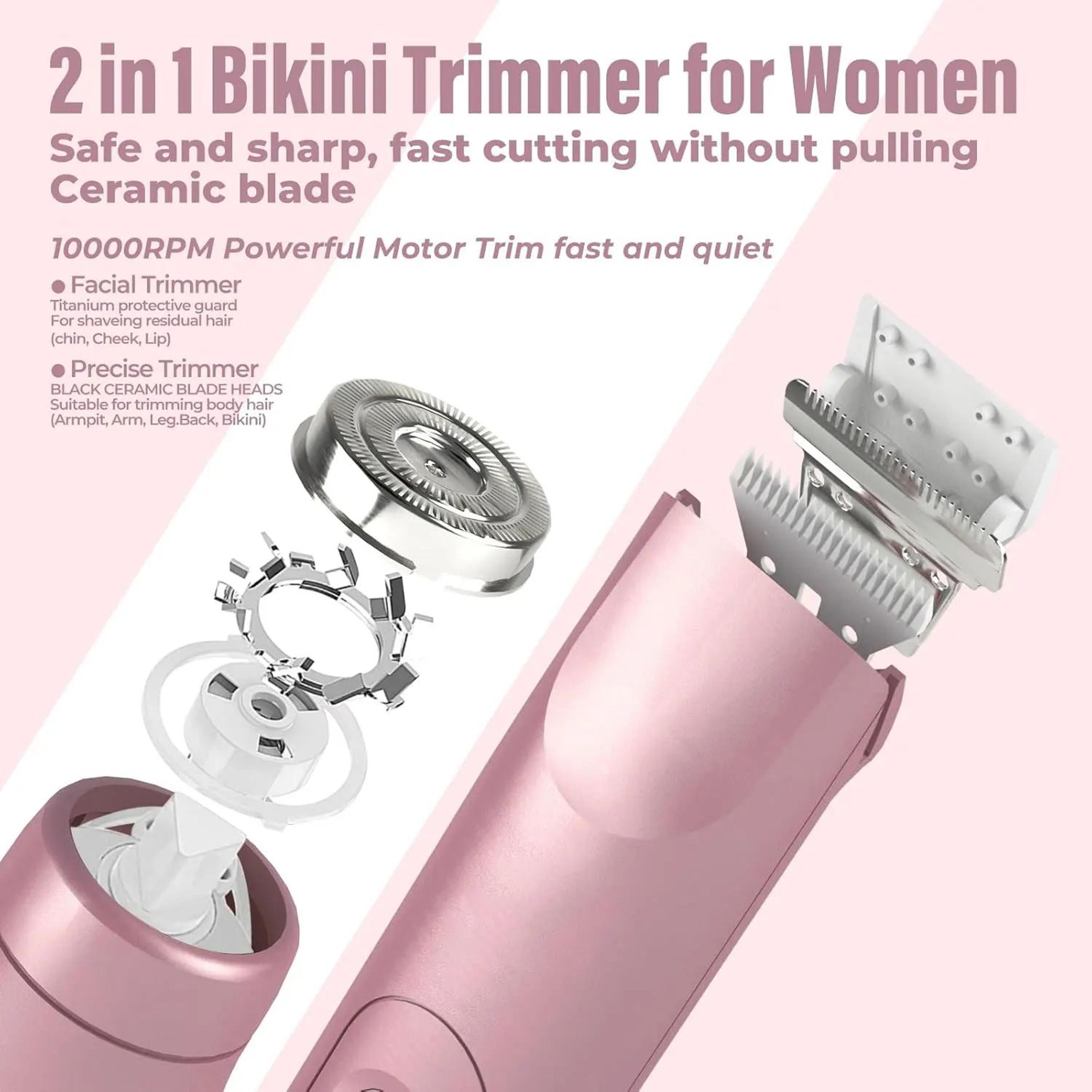 SilkSmooth 2in1 Womens Electric Shaver  Epilator  WetDry Bikini Trimmer For Face Legs  Body 1