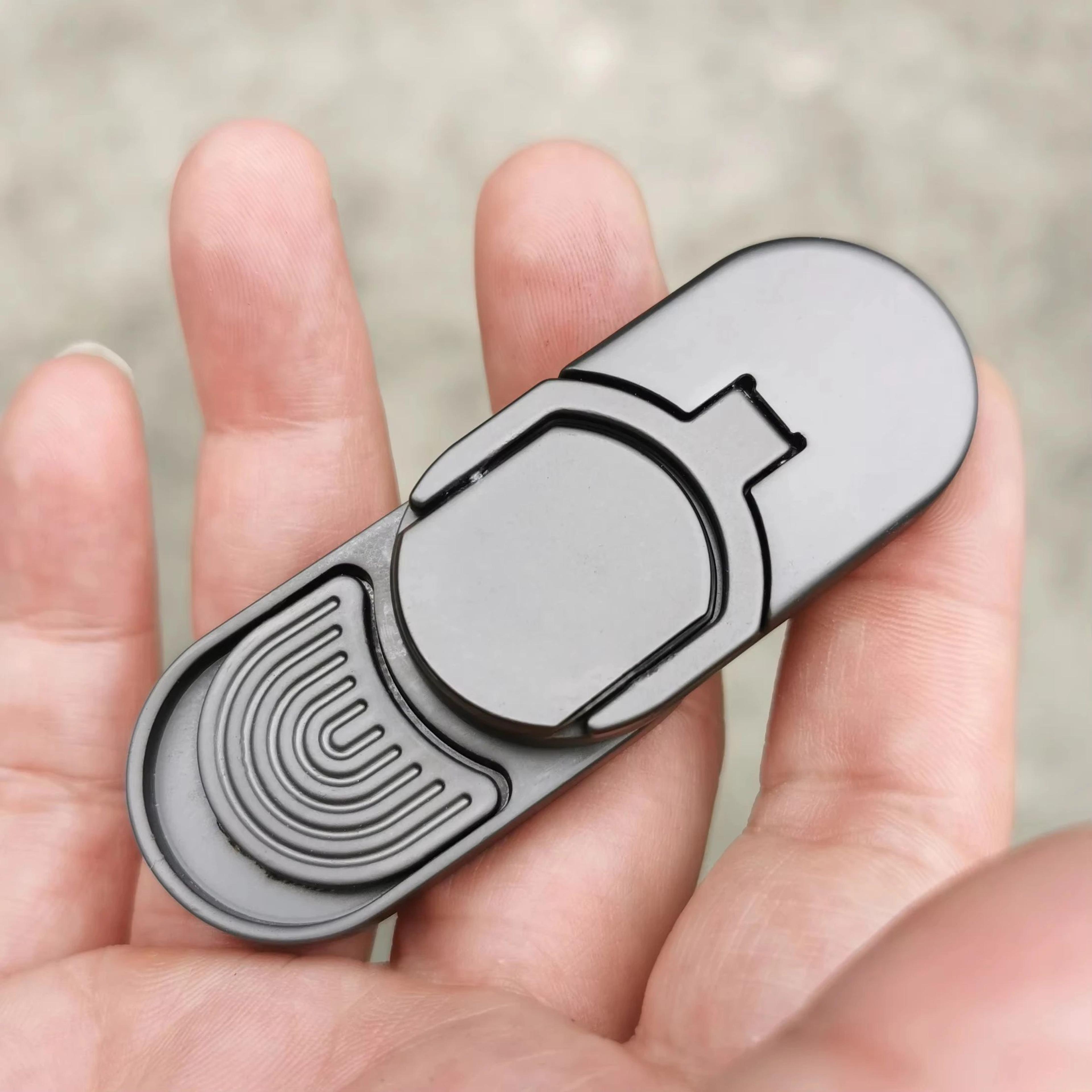 Premium Metal Fidget Slider Haptic Clicker  Compact EDC StressRelief Toy For Adults 0