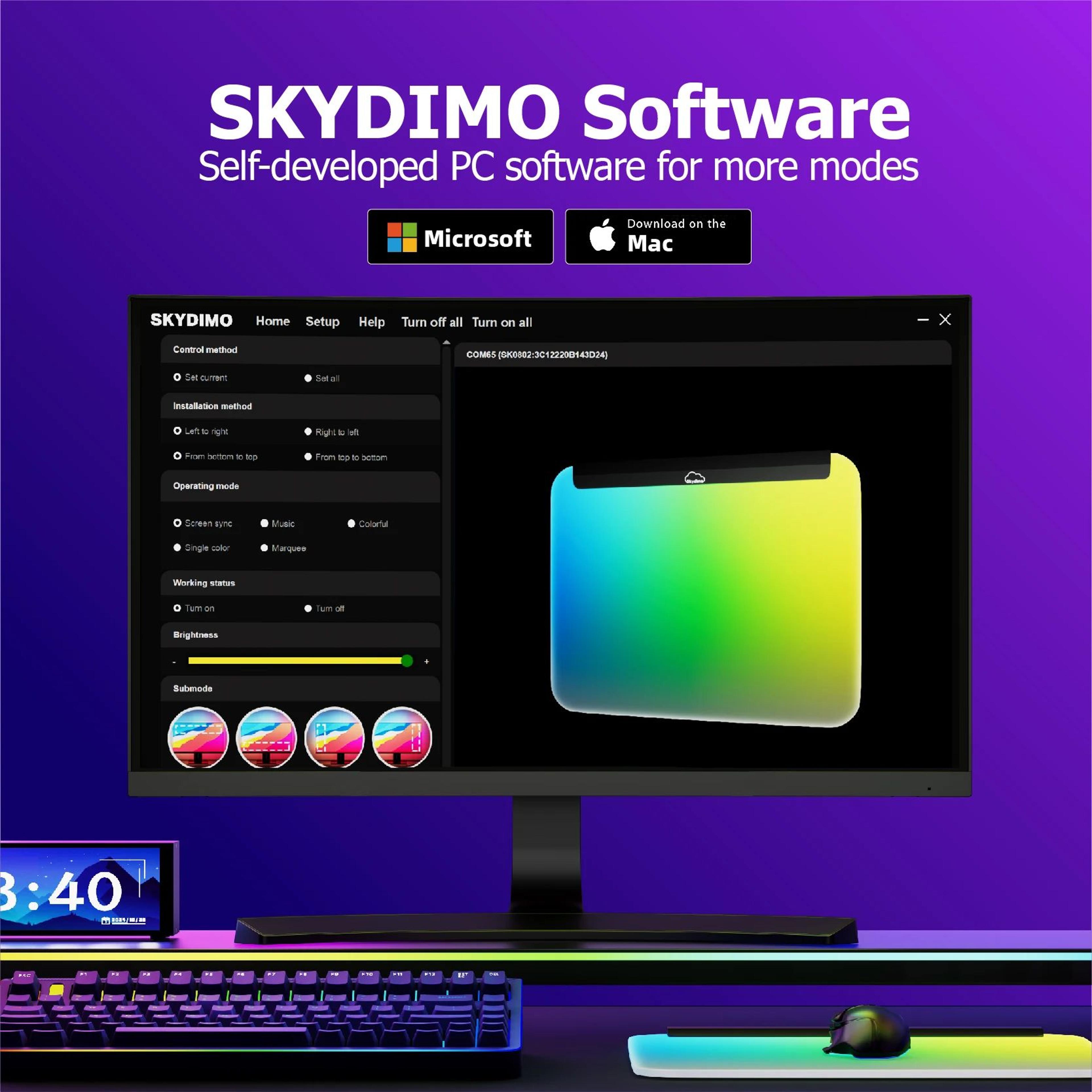 ColorSync RGB Mouse Pad ScreenReactive LED Gaming Desk Mat For Immersive Ambient Lighting 1