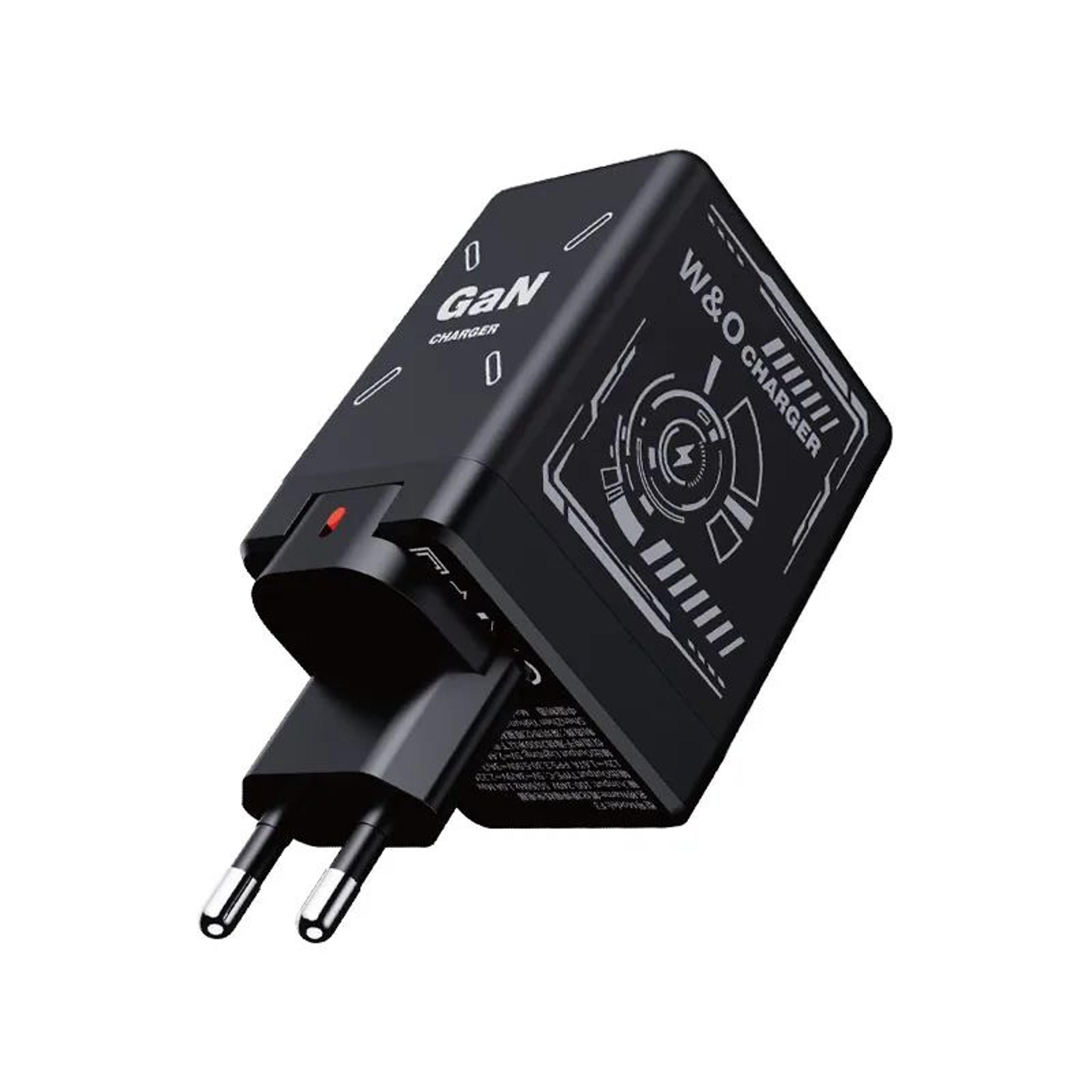 120W GaN Retractable Fast Charger With BuiltIn USBC  Lightning Cables  Compact MultiDevice Wall Ada 10