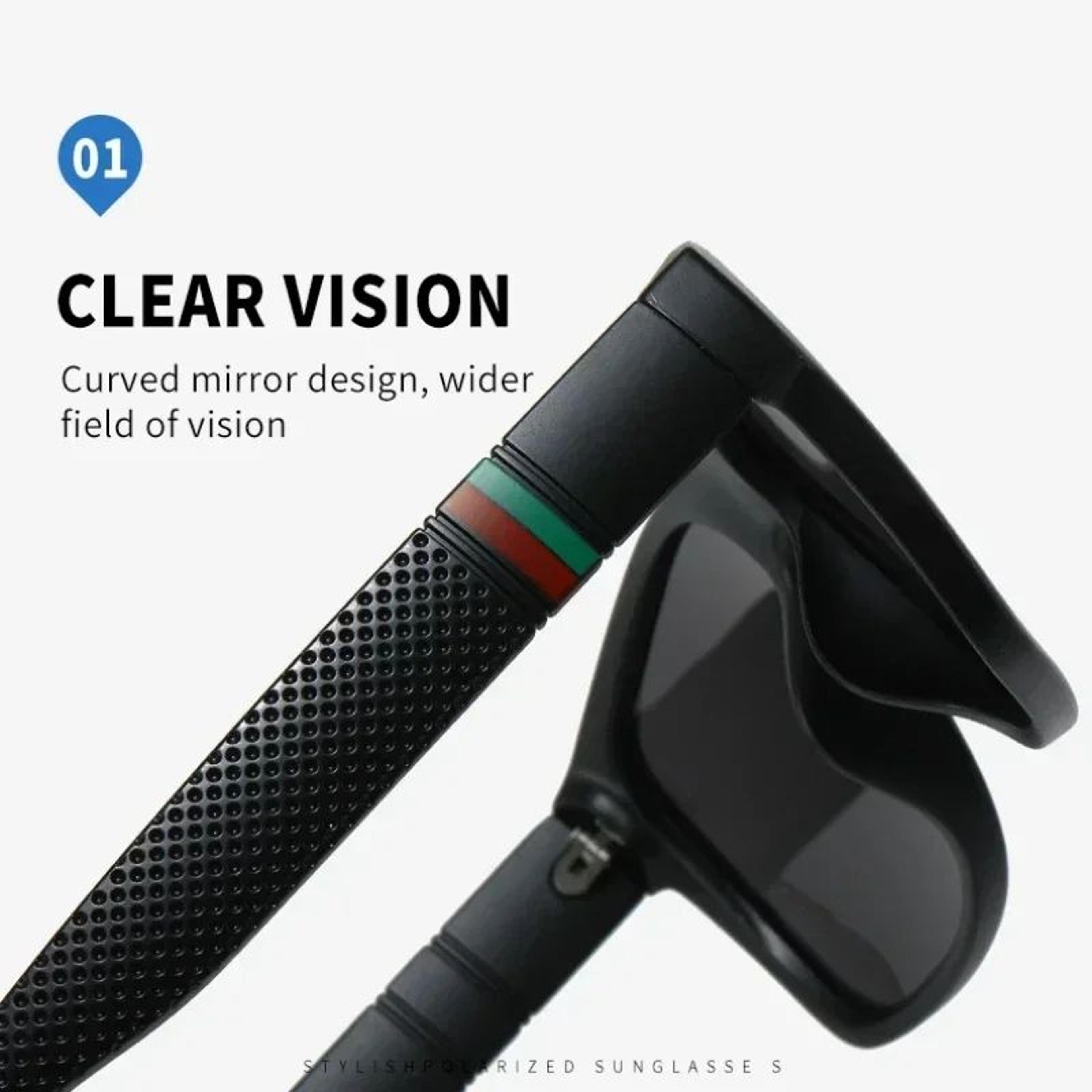 Oversized Polarized Vintage Square Sunglasses UV400  Luxury Driving  Travel Shades Unisex 5