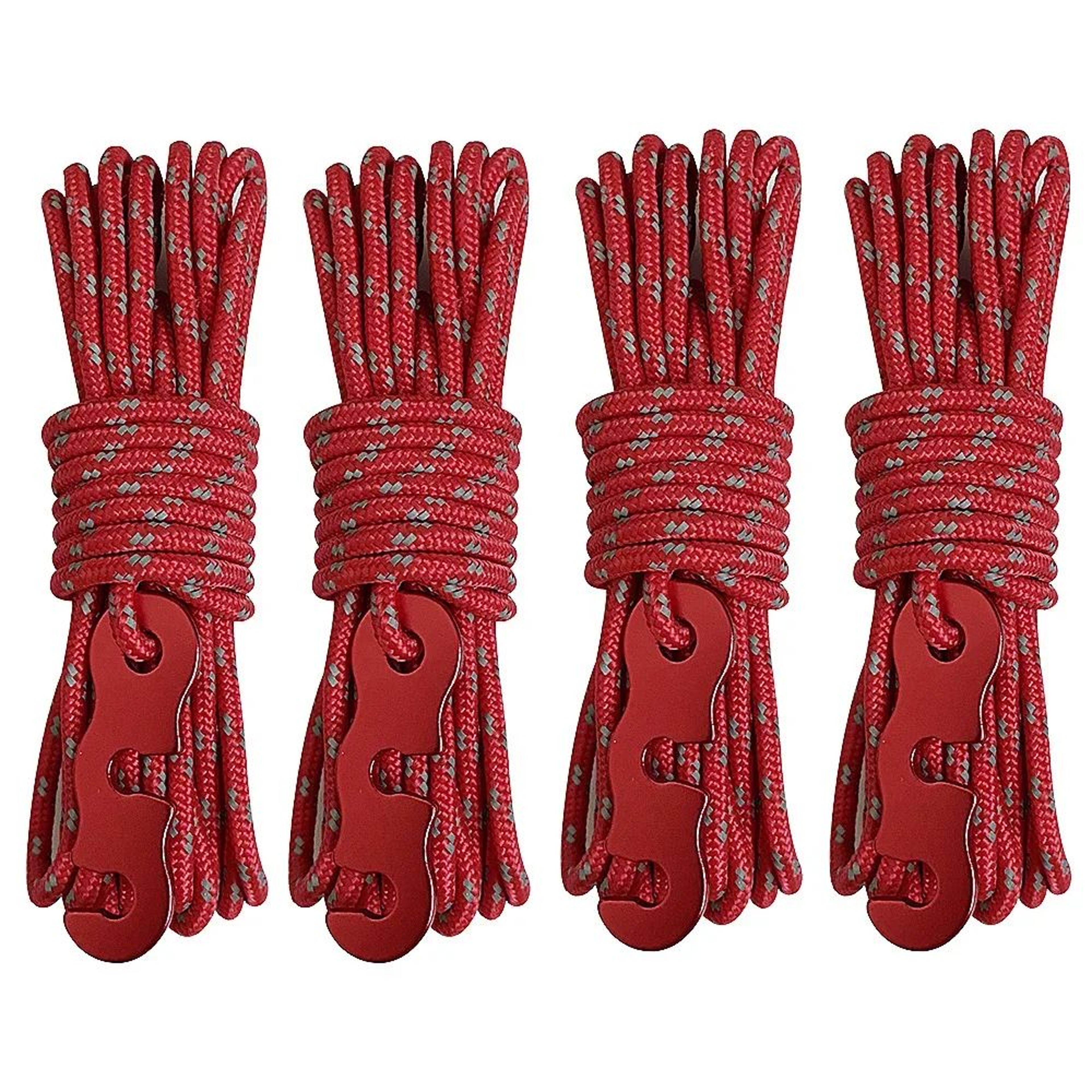 Reflective Guy Line Ropes 4Pack  Reinforced Windproof Tent Ropes With Adjustable Buckles For Tent C 7