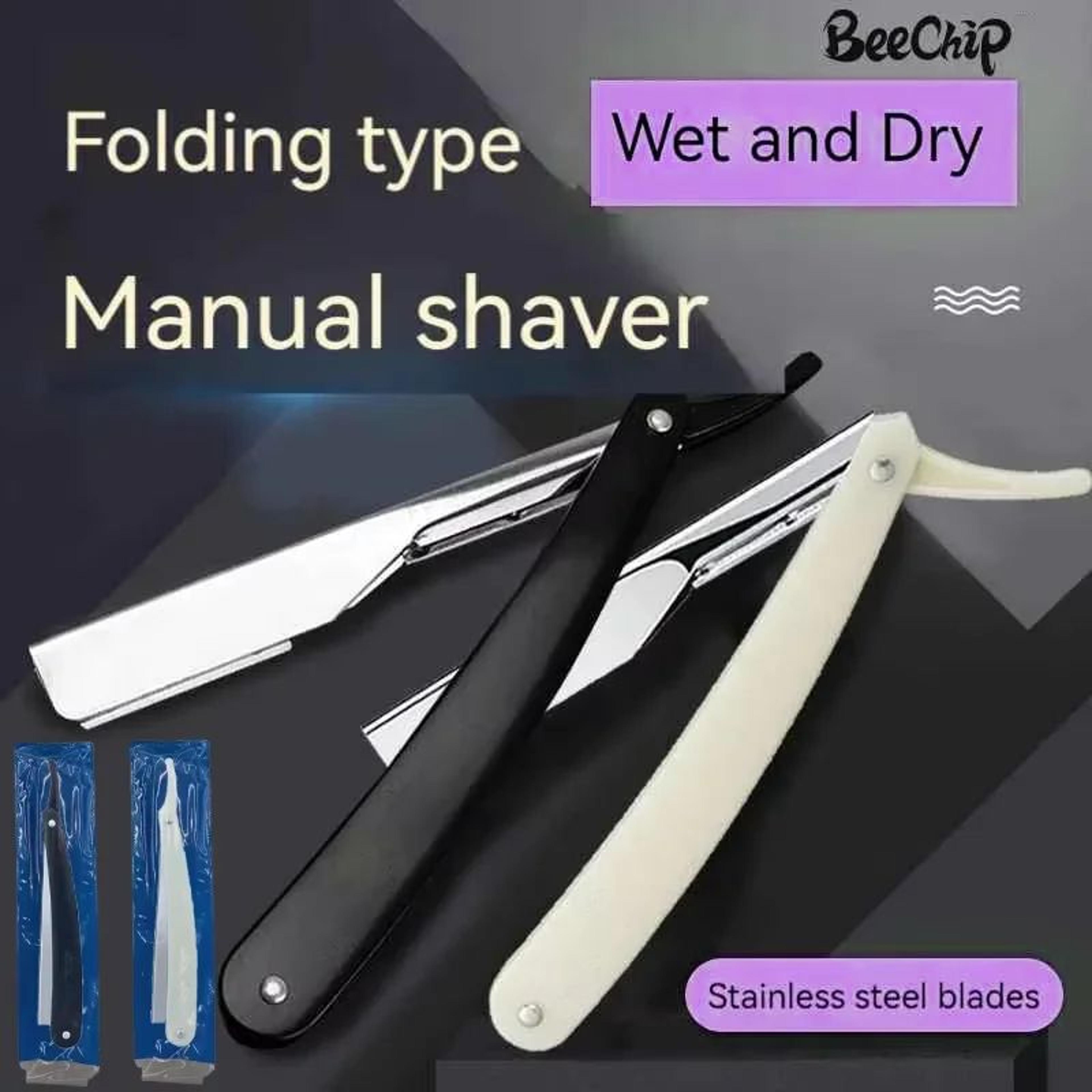 Folding Eyebrow Razor  Hairdressing Tool  Portable Safety Razor With Replaceable Blades 1