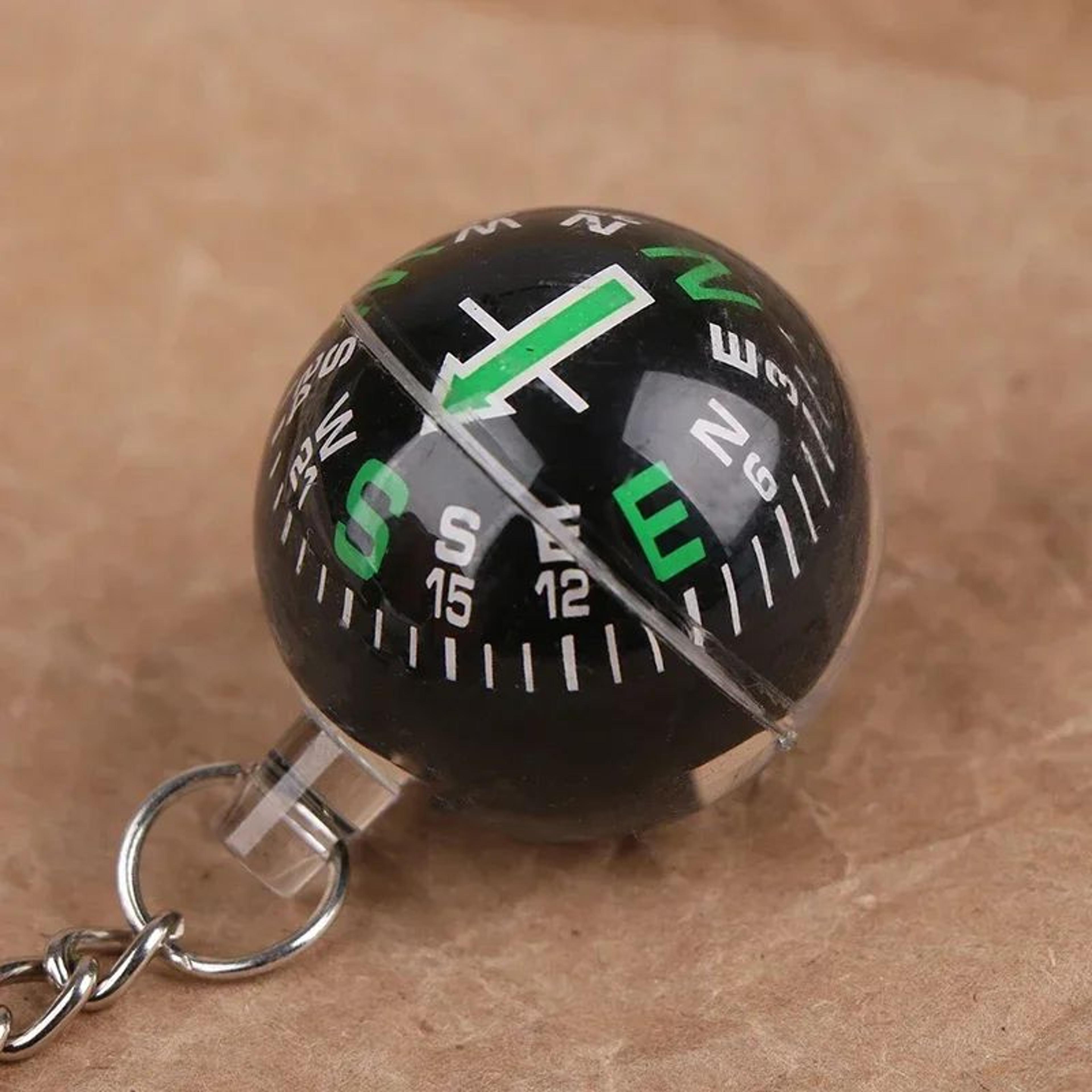 Portable Keychain Compass  Mini Survival Emergency Direction Finder For Hiking  Travel 2