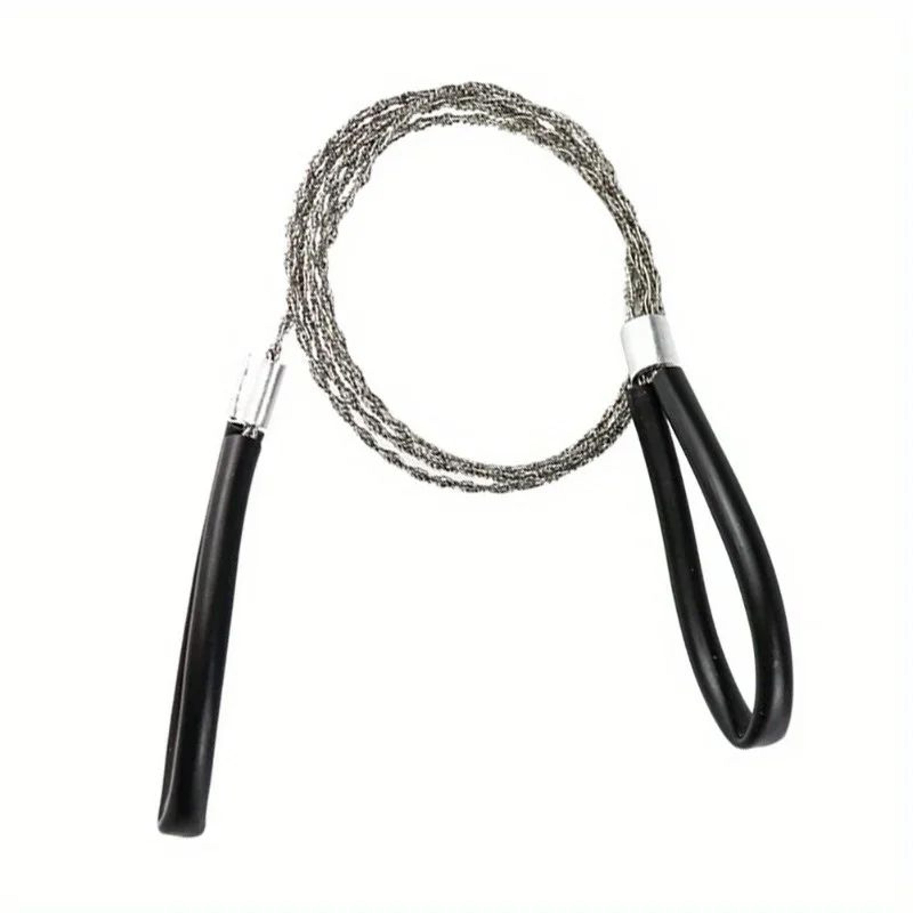 Portable Stainless Steel Wire Saw With Finger Handles  Survival Wire Saw For Camping  Hiking 6