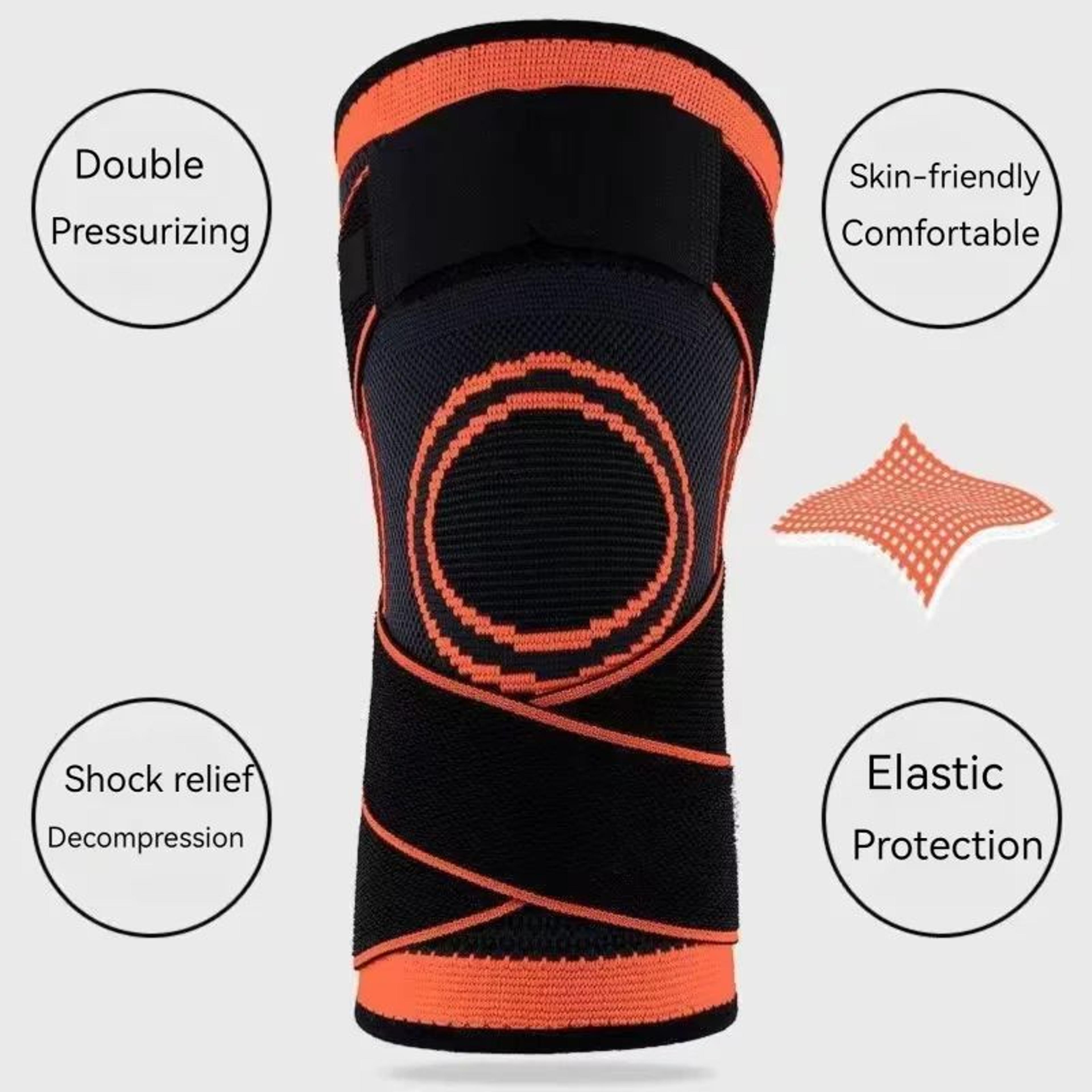 QuickDry Knit Knee Compression Sleeve  Breathable Knee Brace Support For Sports  Everyday Relief 4