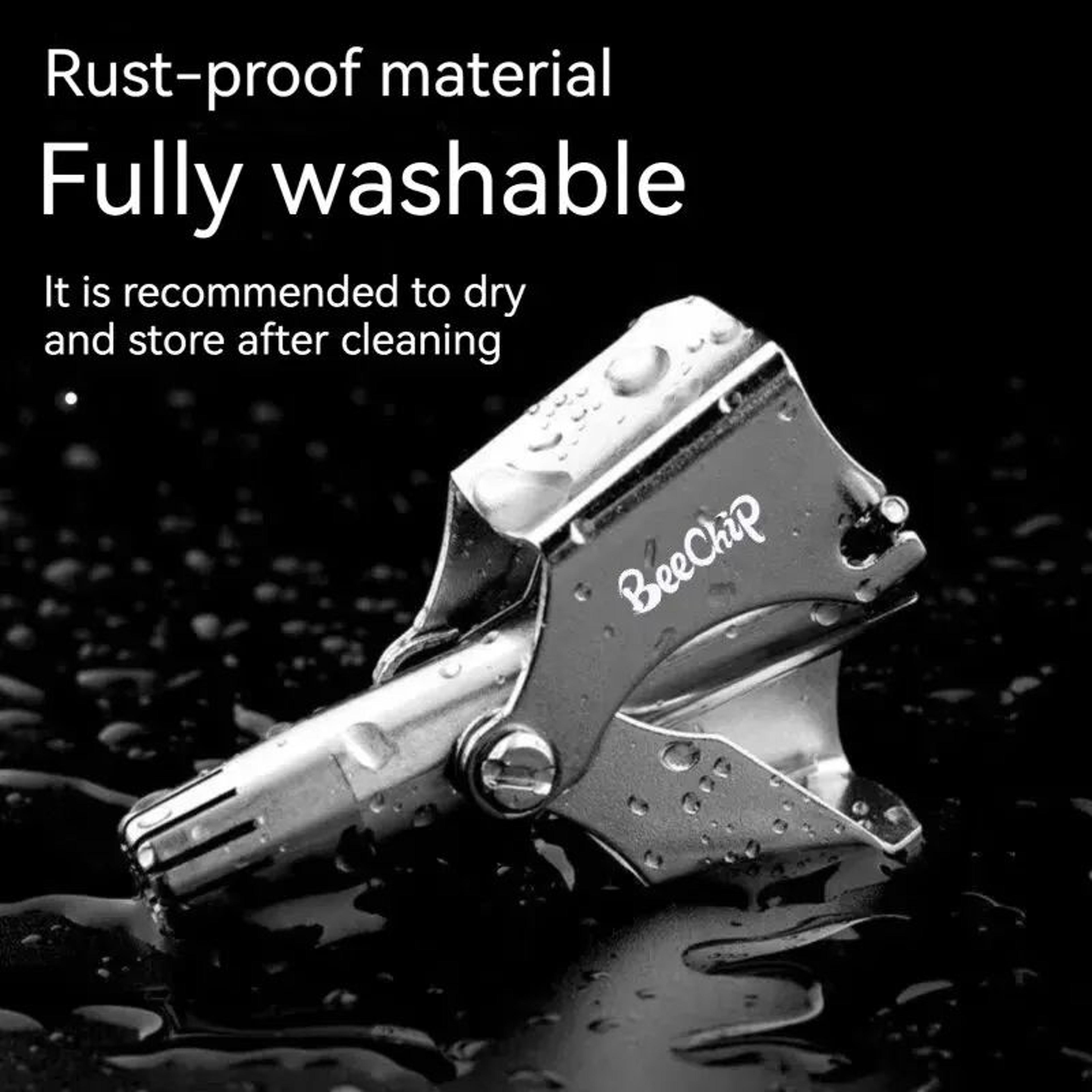QuietClean Portable Nose Hair Trimmer  Ear Hair Trimmer  Washable Painless RustResistant Grooming T 1