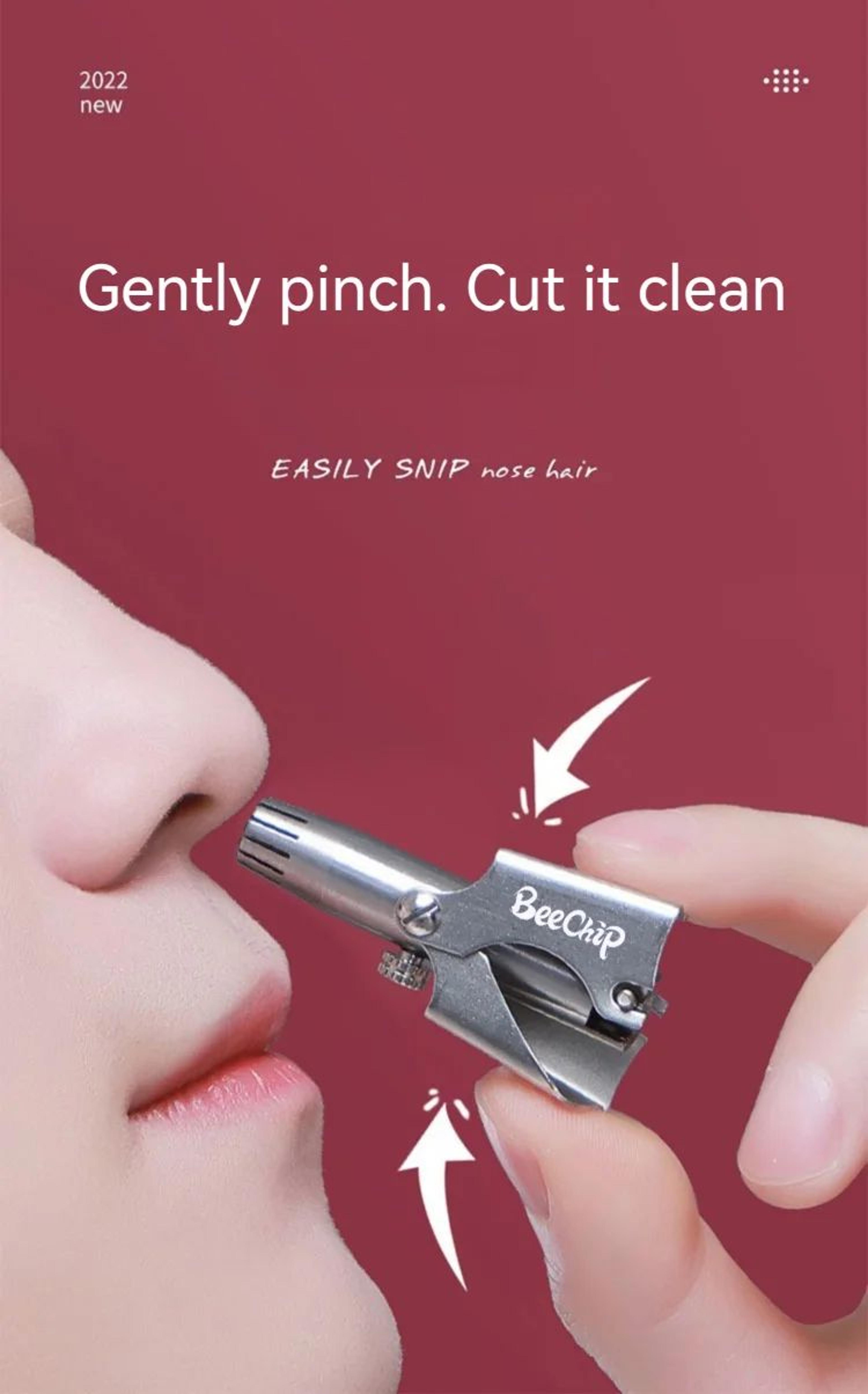 QuietClean Portable Nose Hair Trimmer  Ear Hair Trimmer  Washable Painless RustResistant Grooming T 7