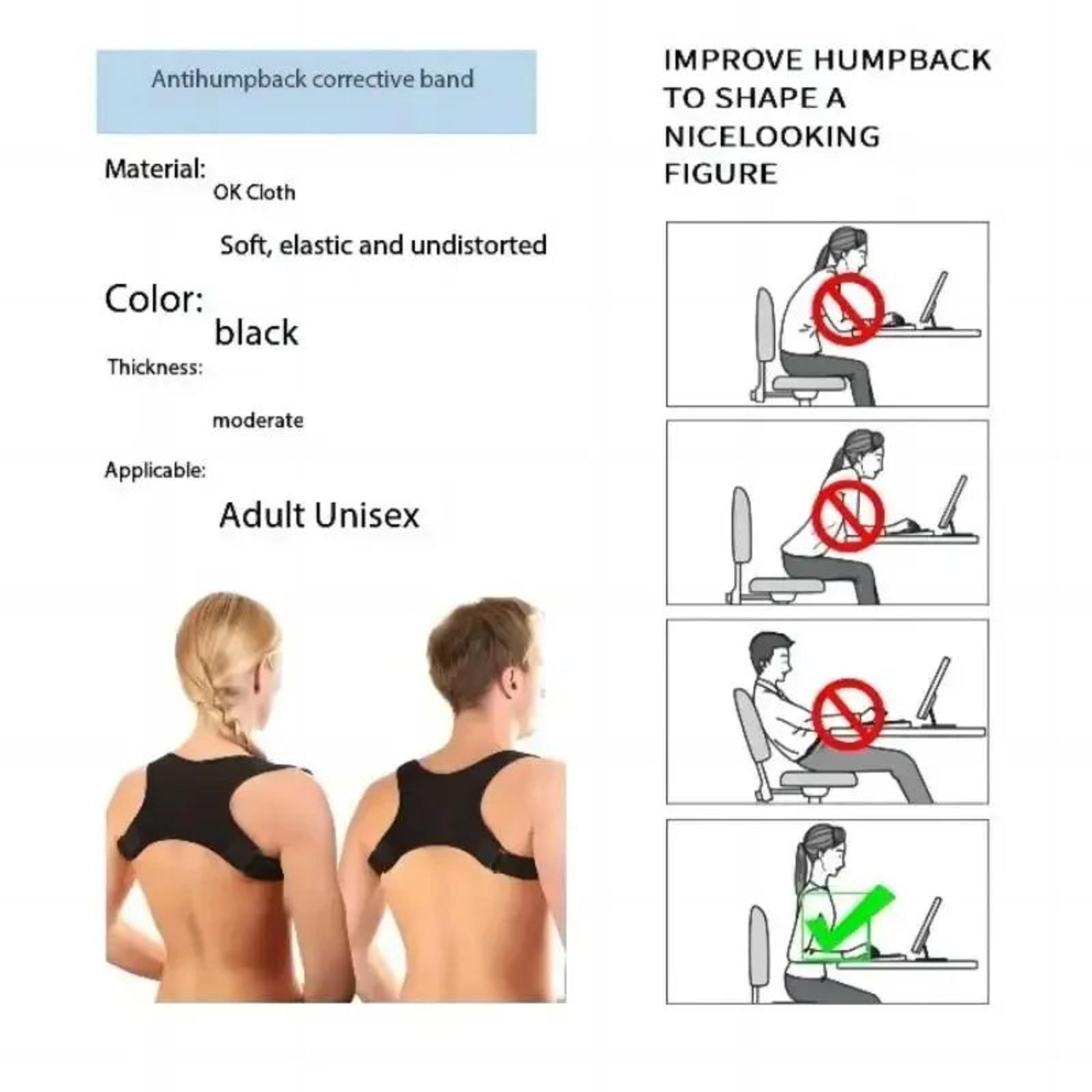 Lightweight Posture Corrector Back Brace For Shoulder  Upper Back Support 9