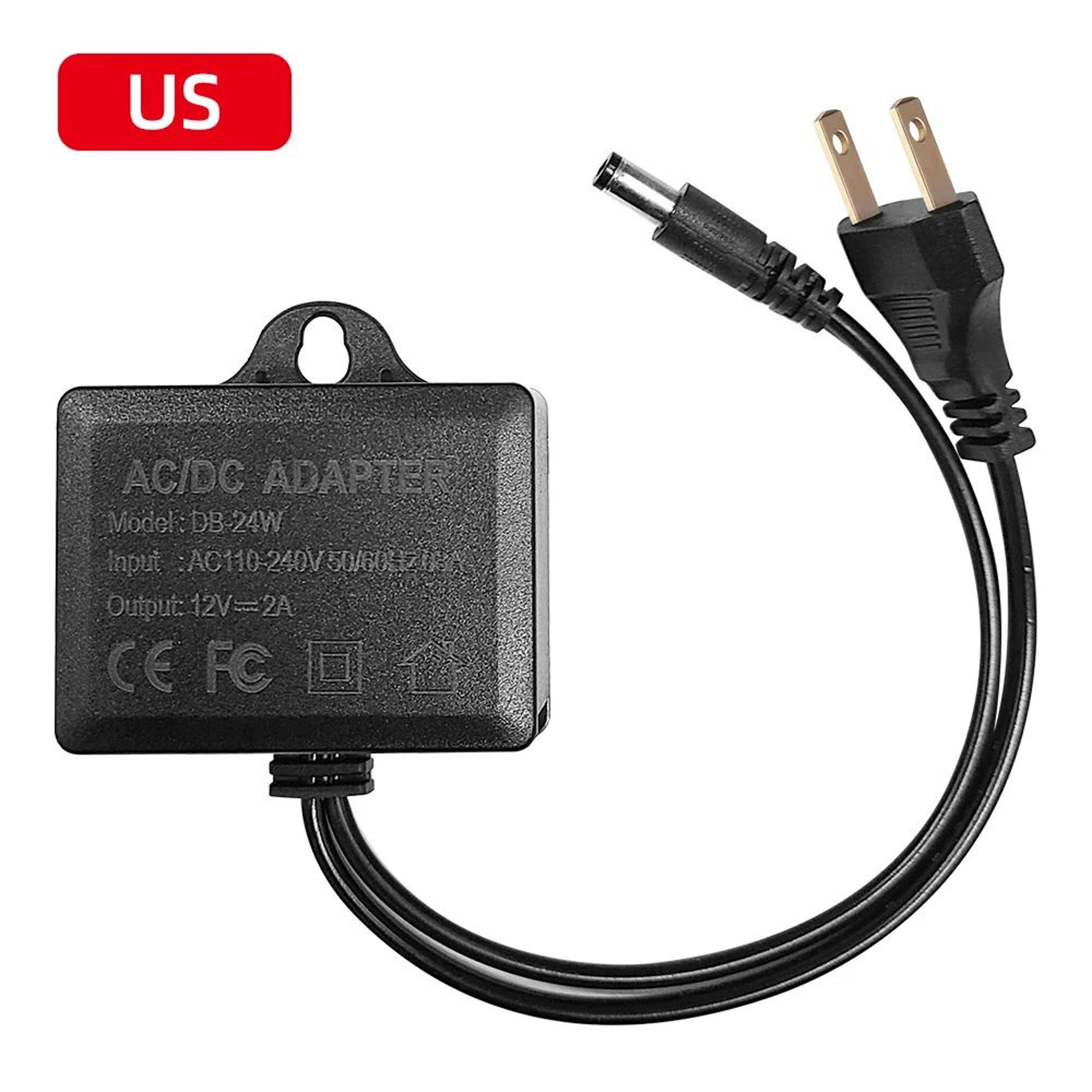 Outdoor Waterproof 12V 2A Power Adapter For CCTV Cameras  Stable AC To DC 12V Camera Power Supply M 1