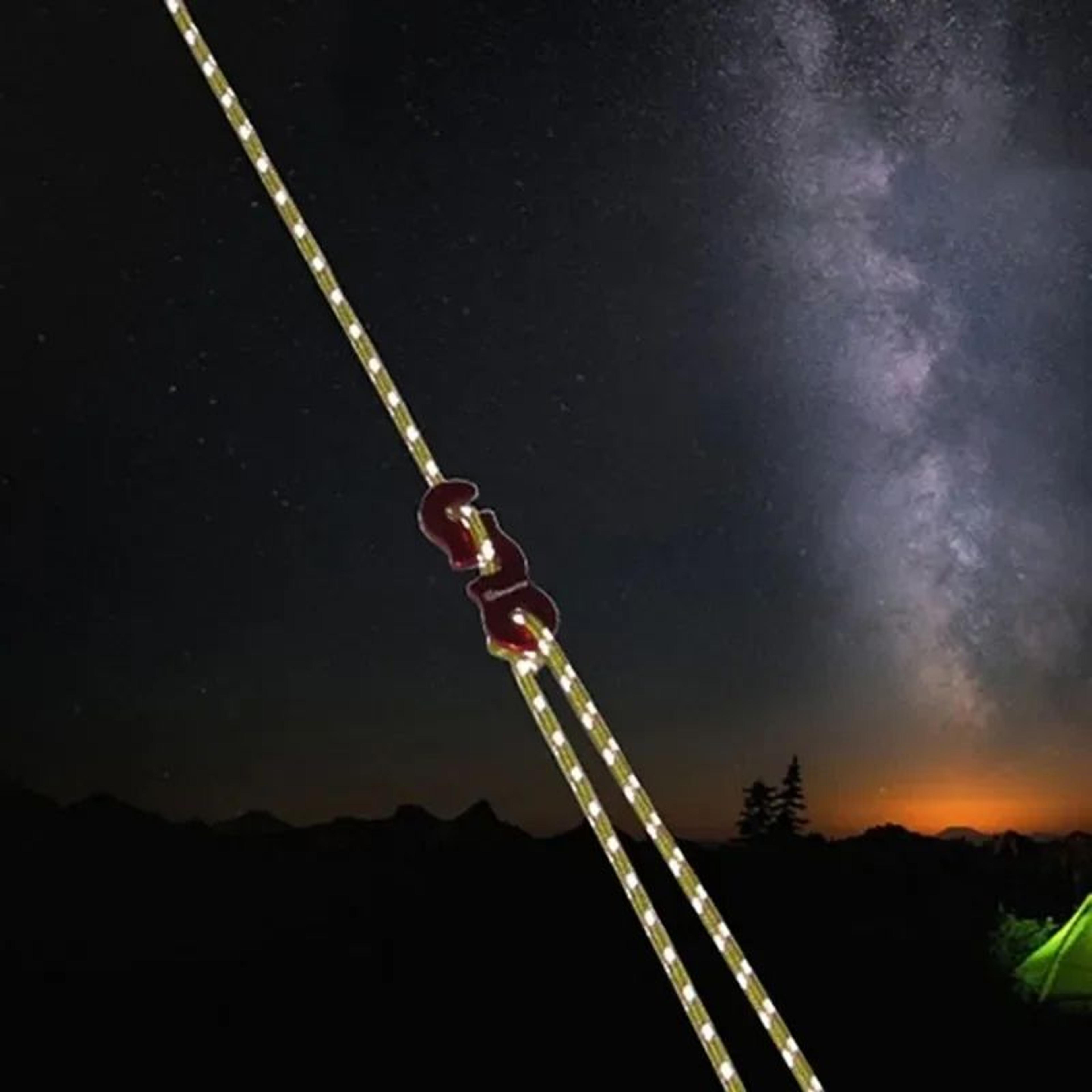Reflective Windproof Tent Guy Lines With Buckles  Secure Camping  Canopy Ropes 4Pack 6