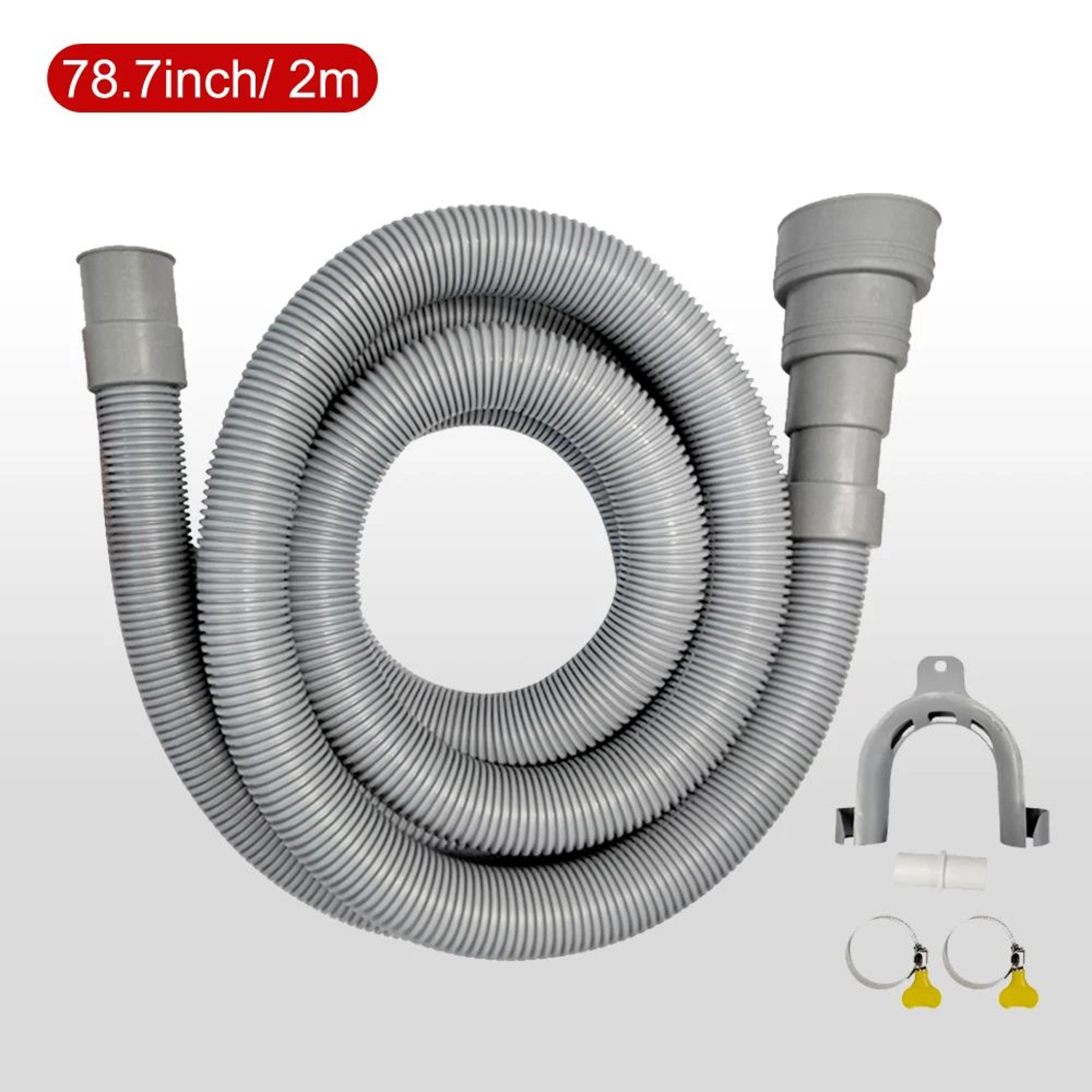 Universal Washing Machine Drain Hose Extension Kit  Flexible Corrugated Dishwasher Drain Hose With  6