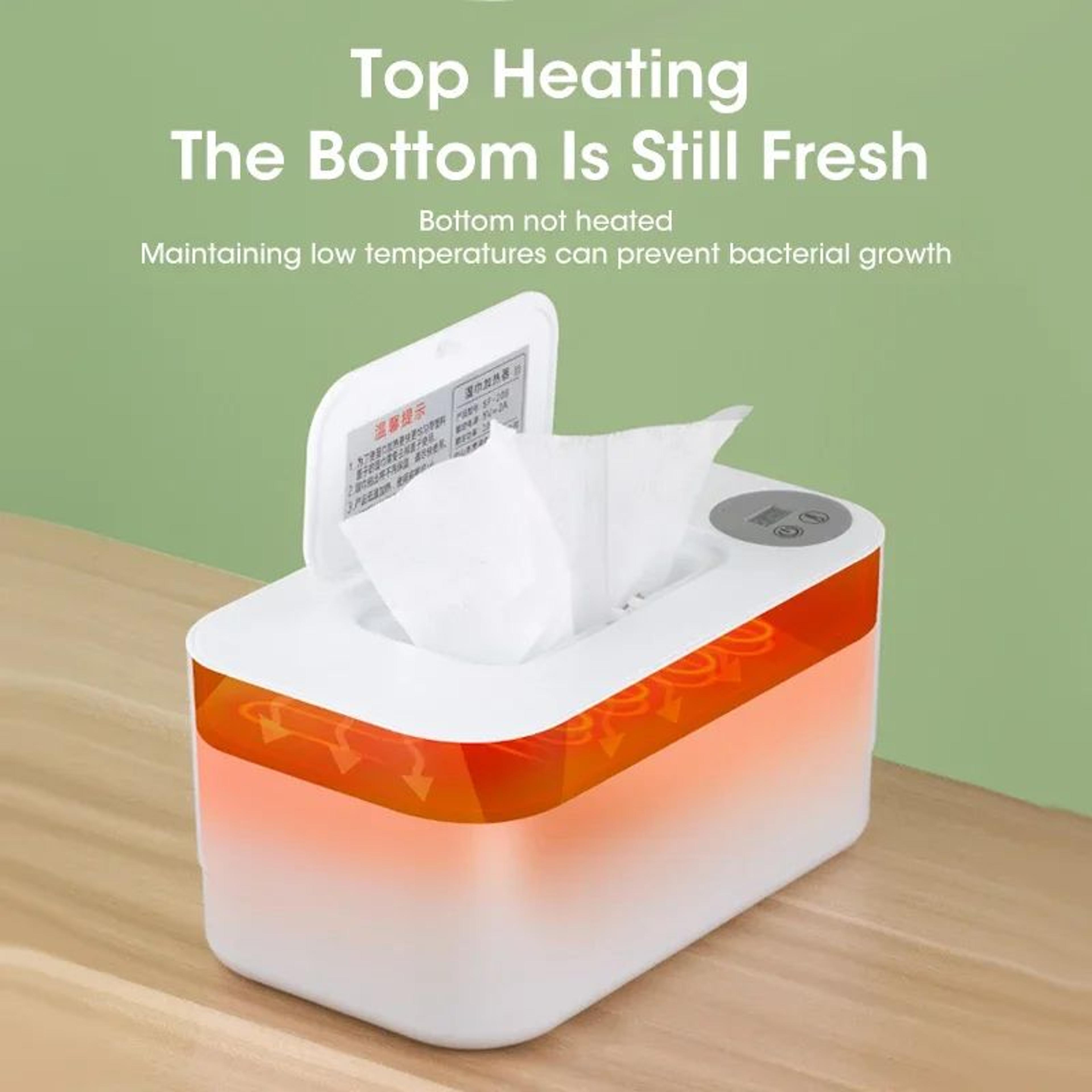 Premium Baby Wipe Warmer  LED Display Wet Towel Heater  Portable USB Nursery  Travel Dispenser 4