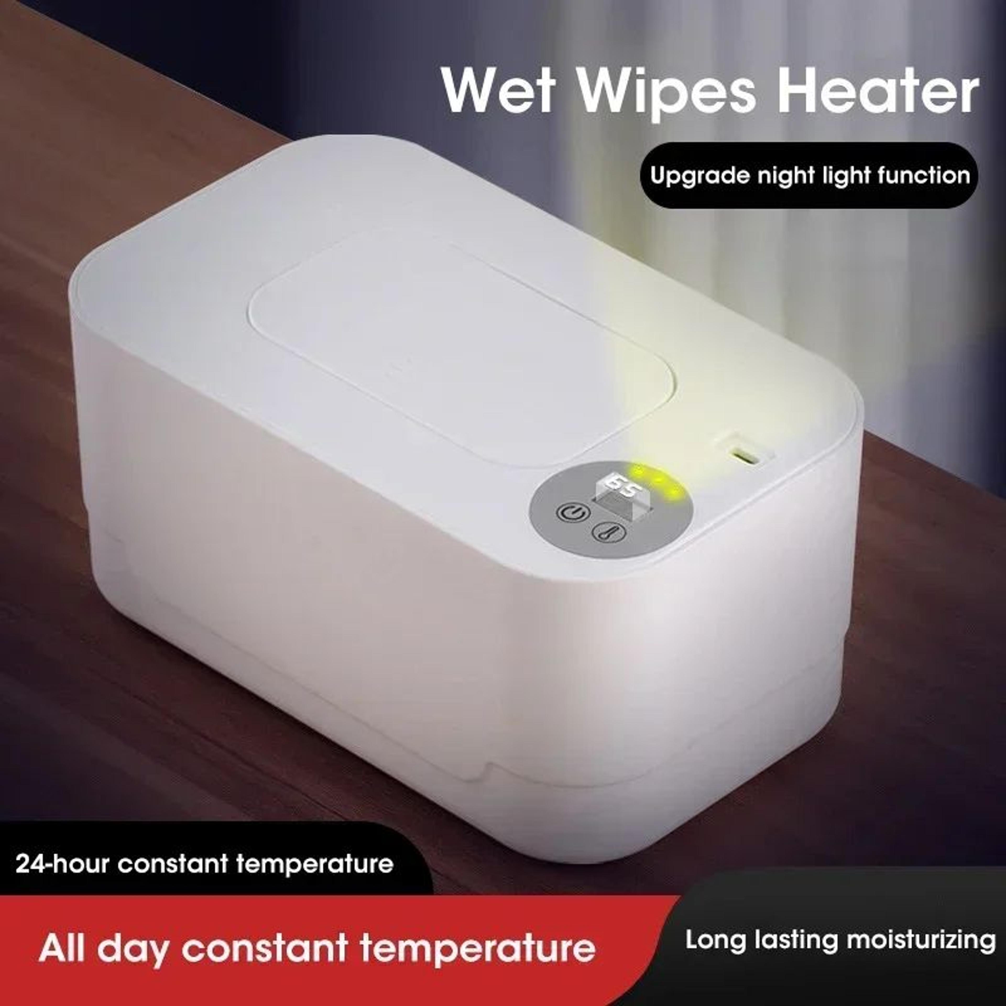 Portable Baby Wipe Warmer With LED Display  USB Travel Wet Wipes Dispenser  Heated Towel Box 2
