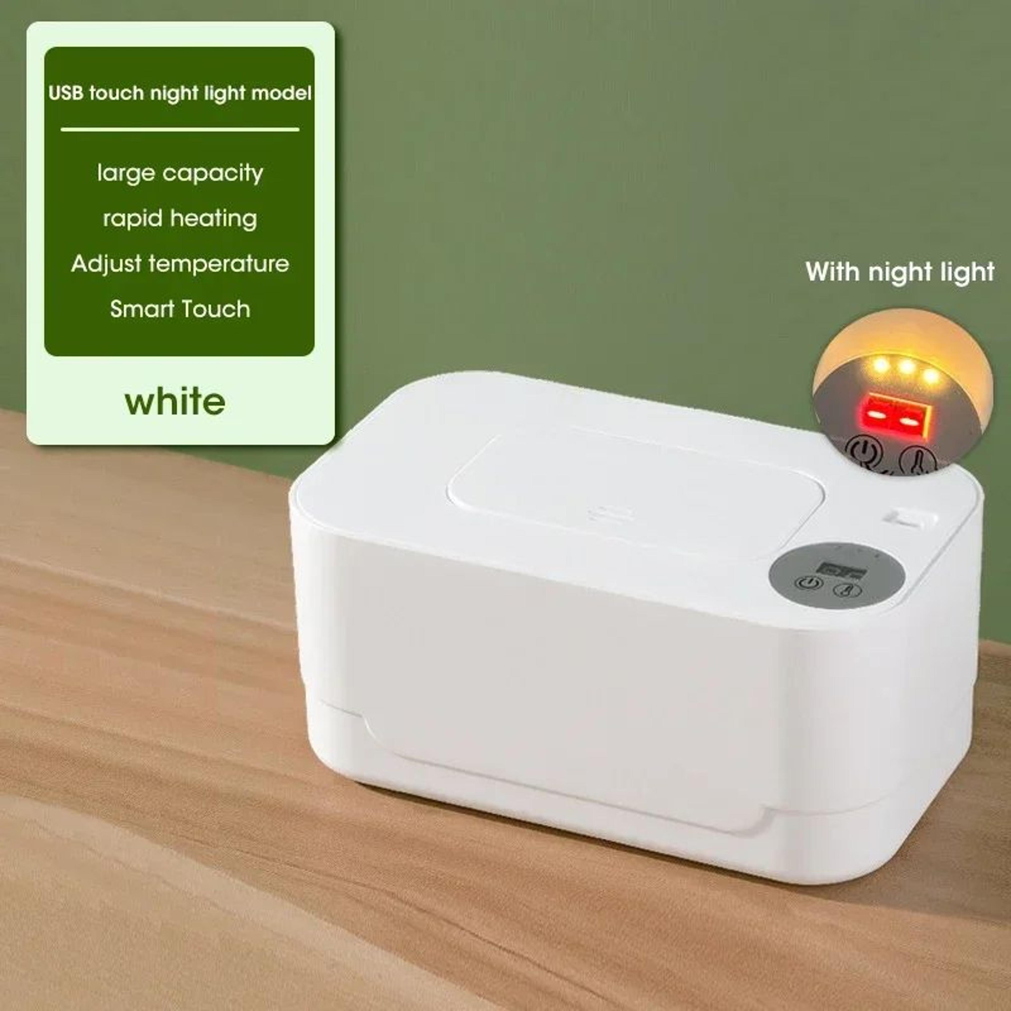 Portable Baby Wipe Warmer With LED Display  USB Travel Wet Wipes Dispenser  Heated Towel Box 6