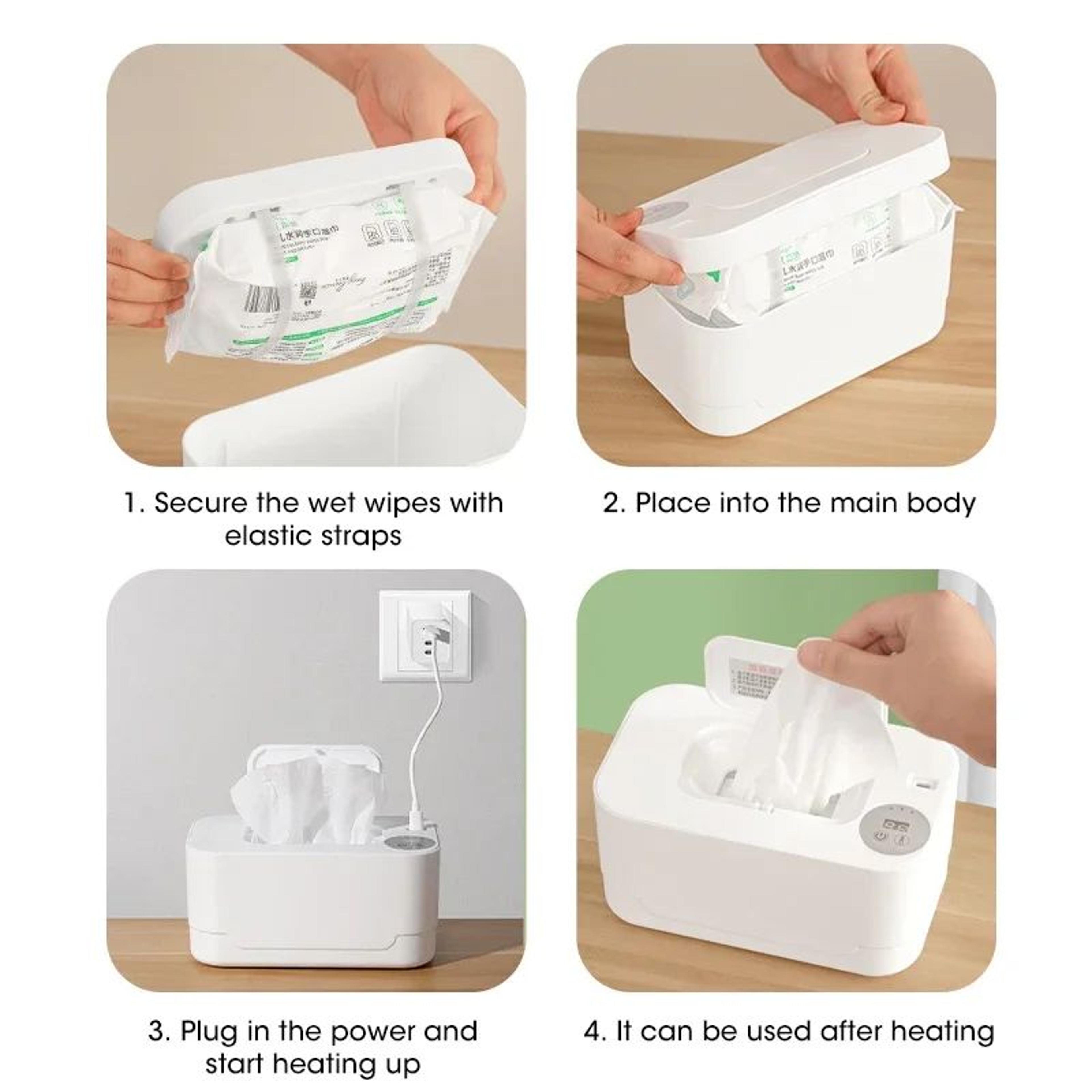 Portable Baby Wipe Warmer With LED Display  USB Power  TravelReady Portable Wipe Warmer And Auto Di 3