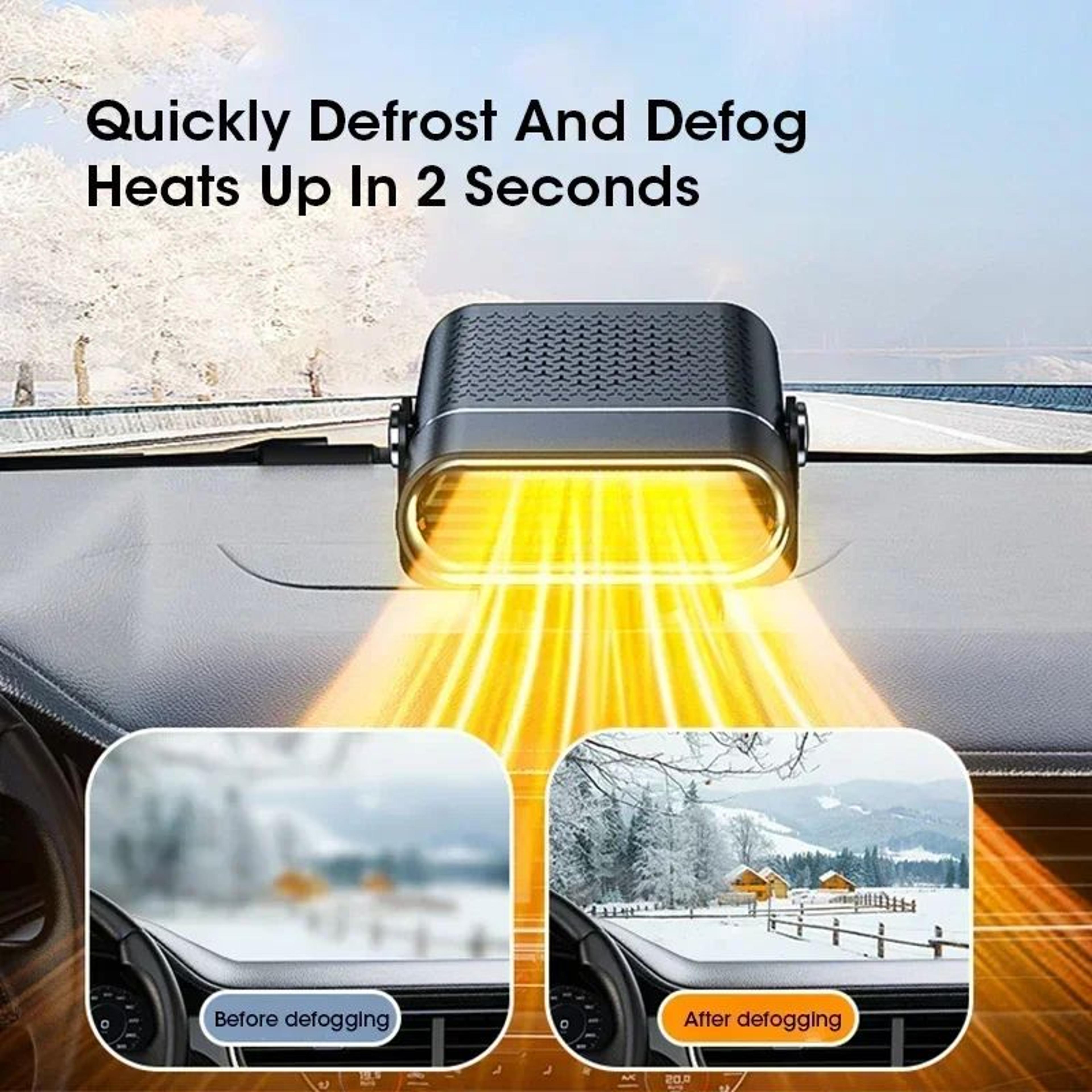 12V Portable Car Heater Defroster  Defogger With 360 Rotating Vent 3
