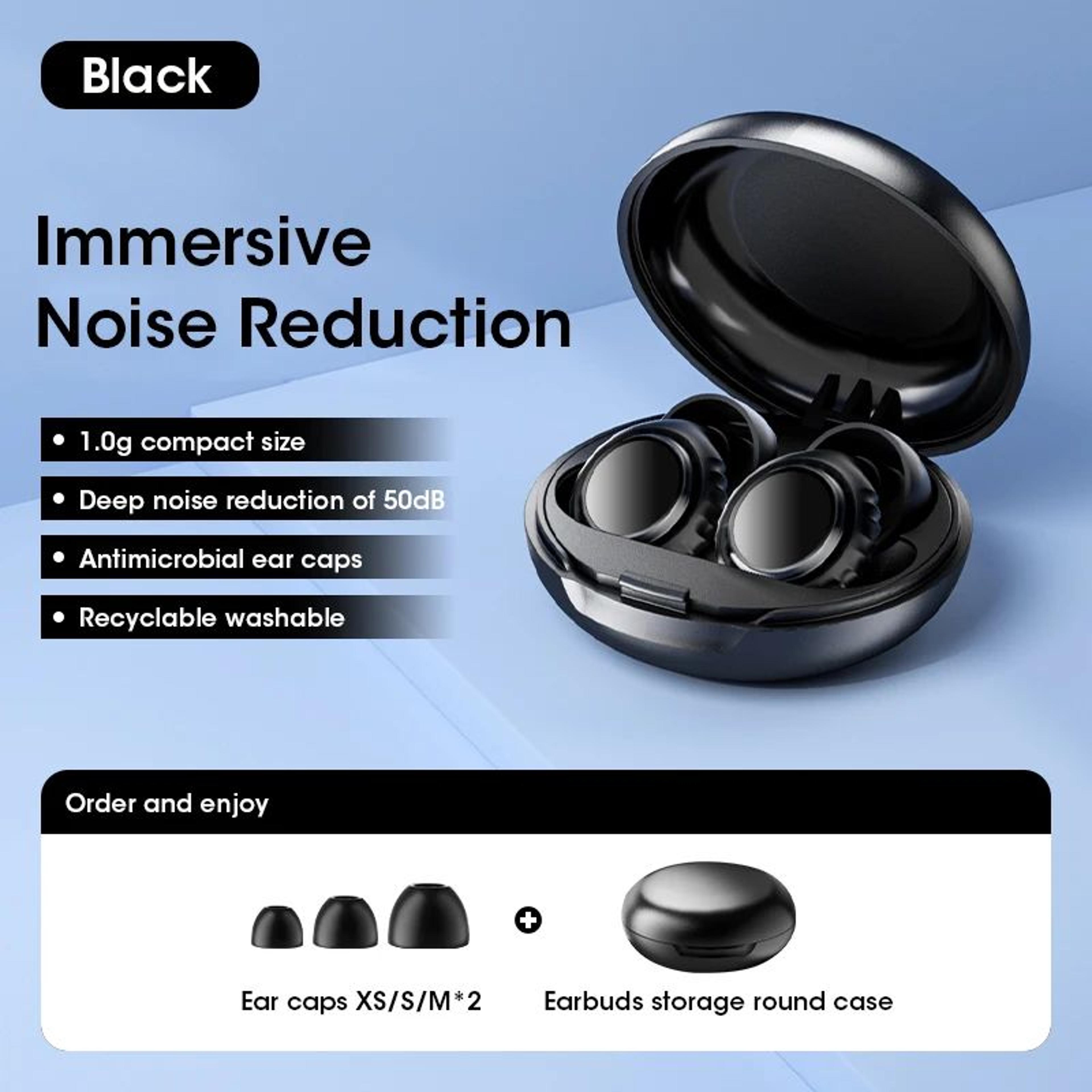 Silicone Noise Cancelling Ear Plugs For Sleep  Travel  Reusable Hearing Protection 6
