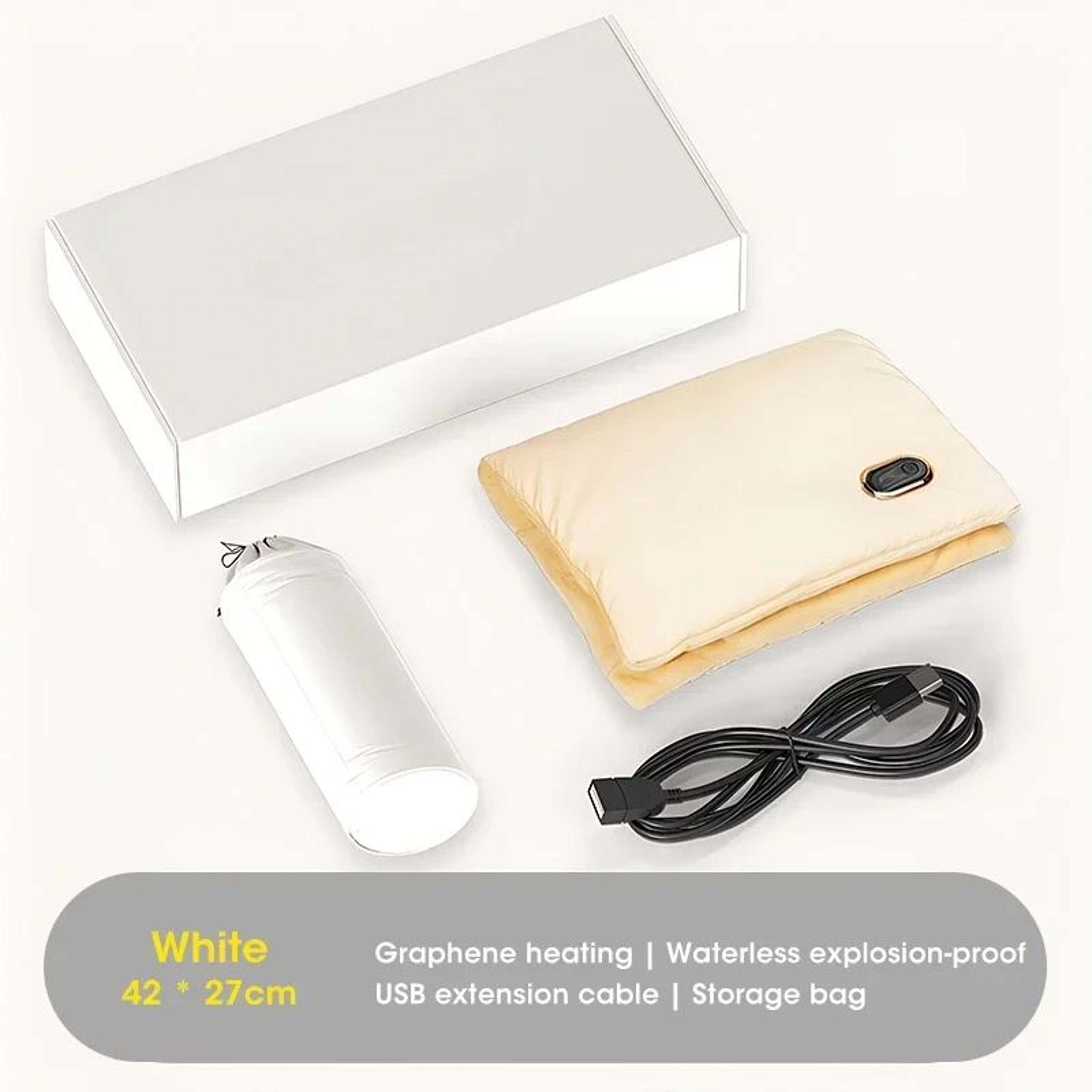 Graphene USB Heating Pad Mat  FastHeating Portable Warming Pad For Belly Hands  Body Comfort 6