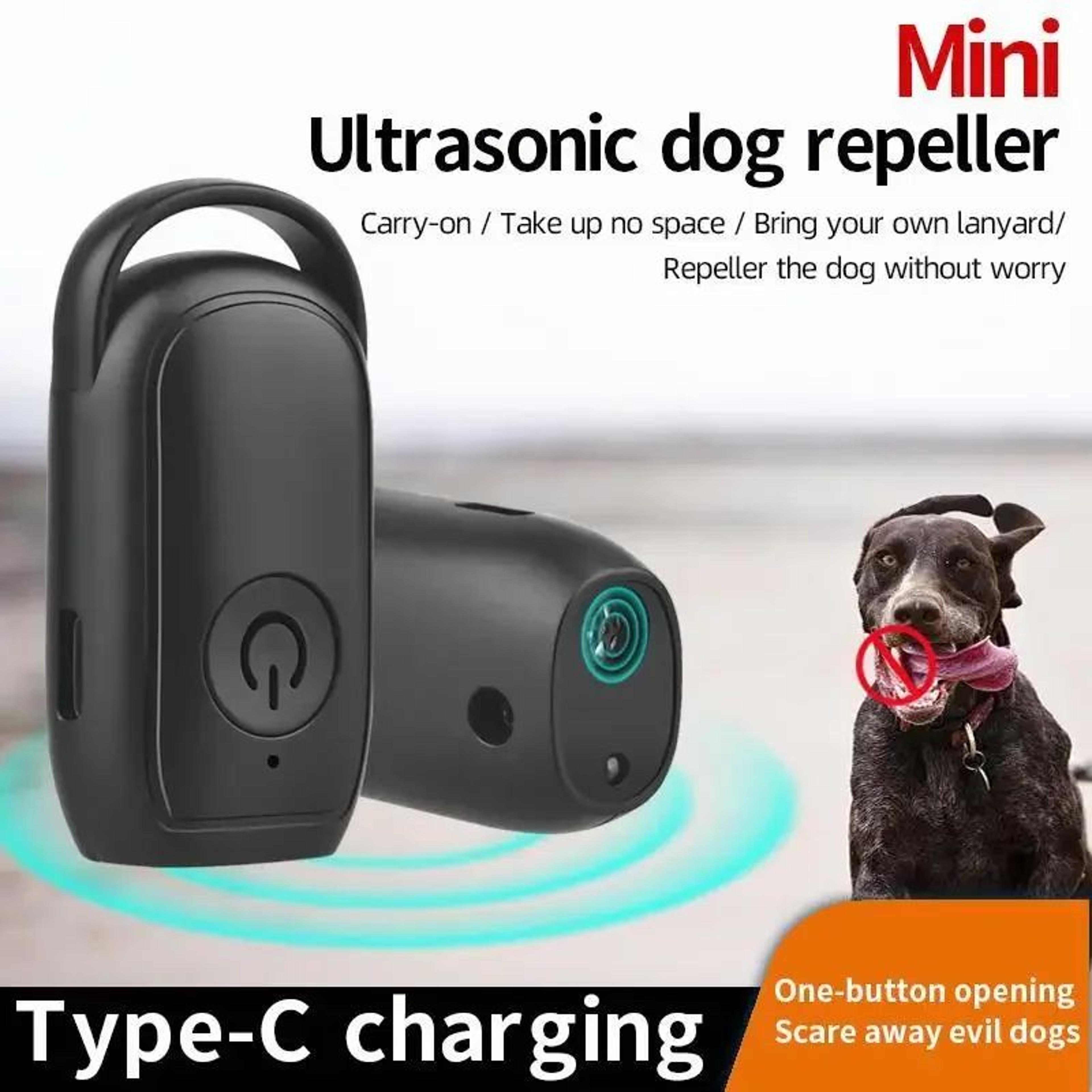 Rechargeable Ultrasonic Dog Bark Deterrent With LED Light  LongRange Portable Dog Training Device 5