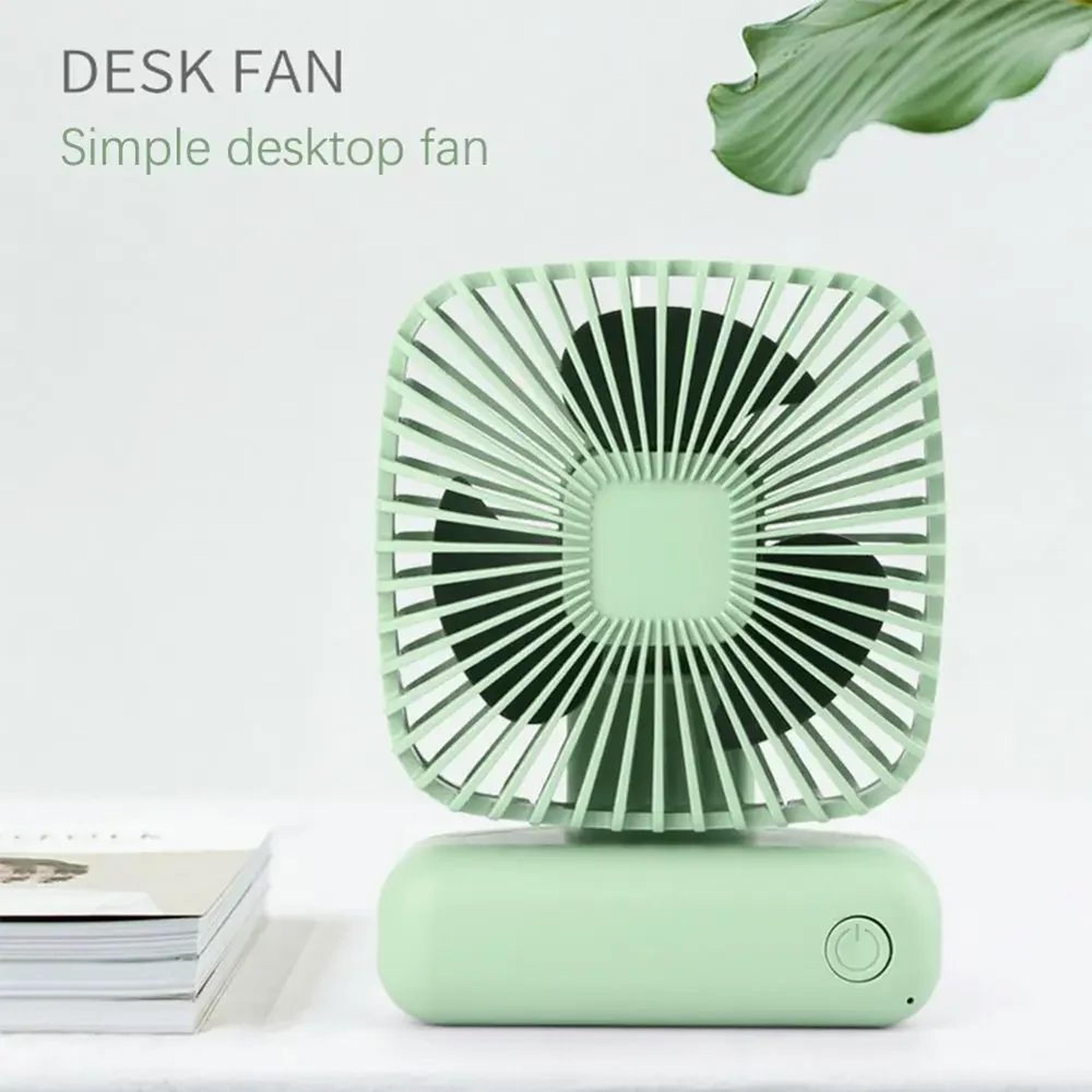 Portable USB Fan  Handheld Mini Fan With 3 Speeds Quiet Rechargeable Desk Fan 0