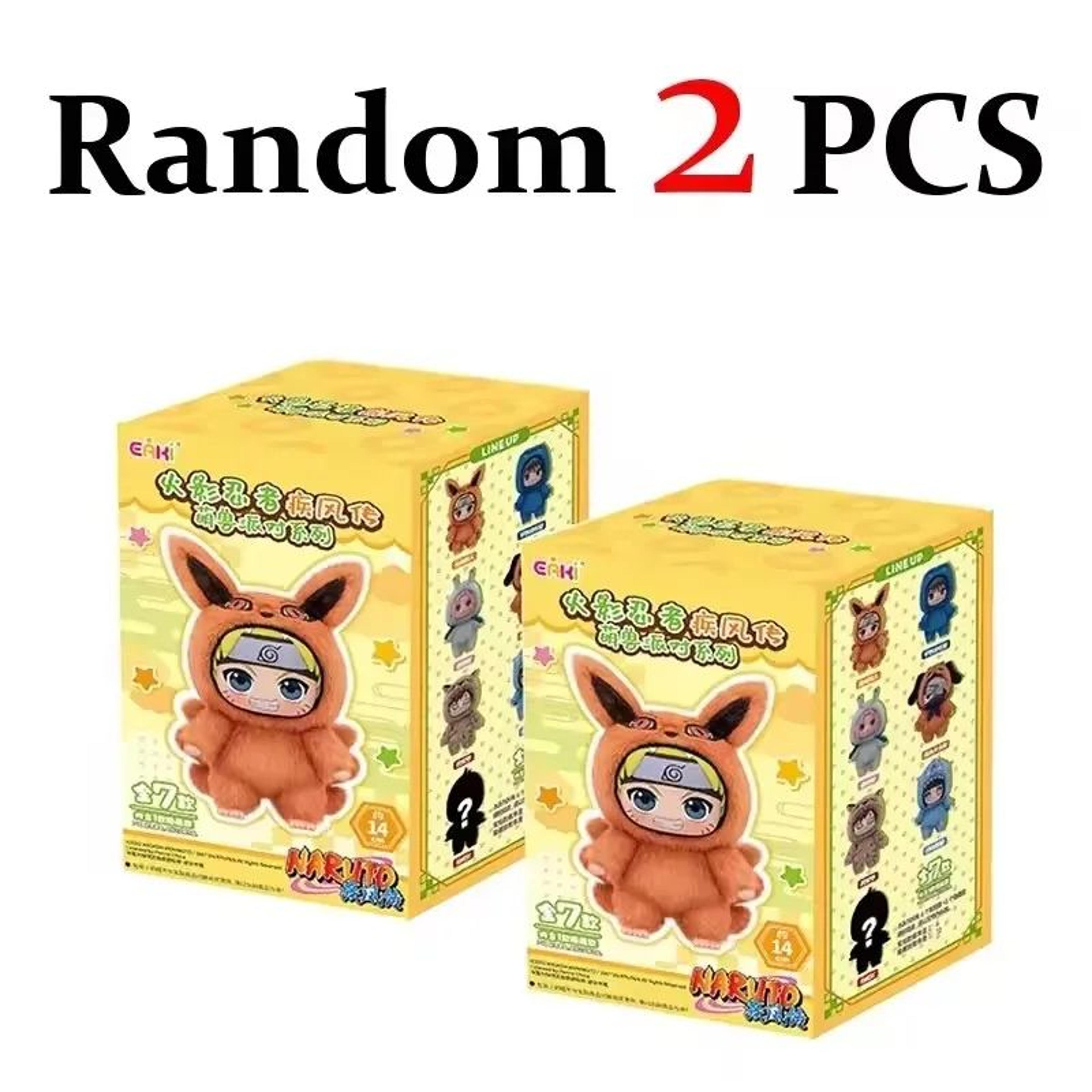 Naruto Shippuden Beast Party Plush Blind Box Keychain  Mini Collectible Anime Plush Charm Random Fi 10