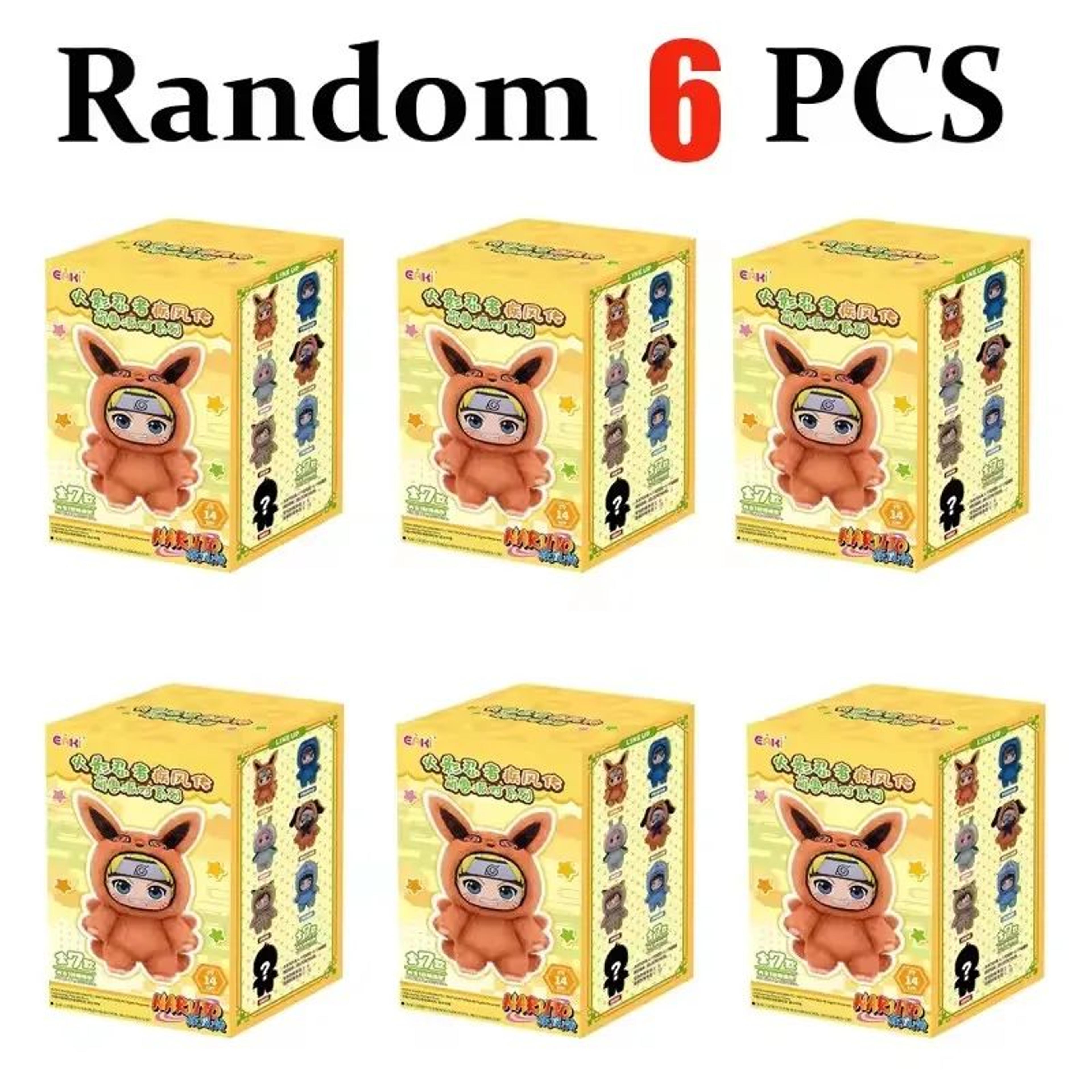 Naruto Shippuden Beast Party Plush Blind Box Keychain  Mini Collectible Anime Plush Charm Random Fi 13