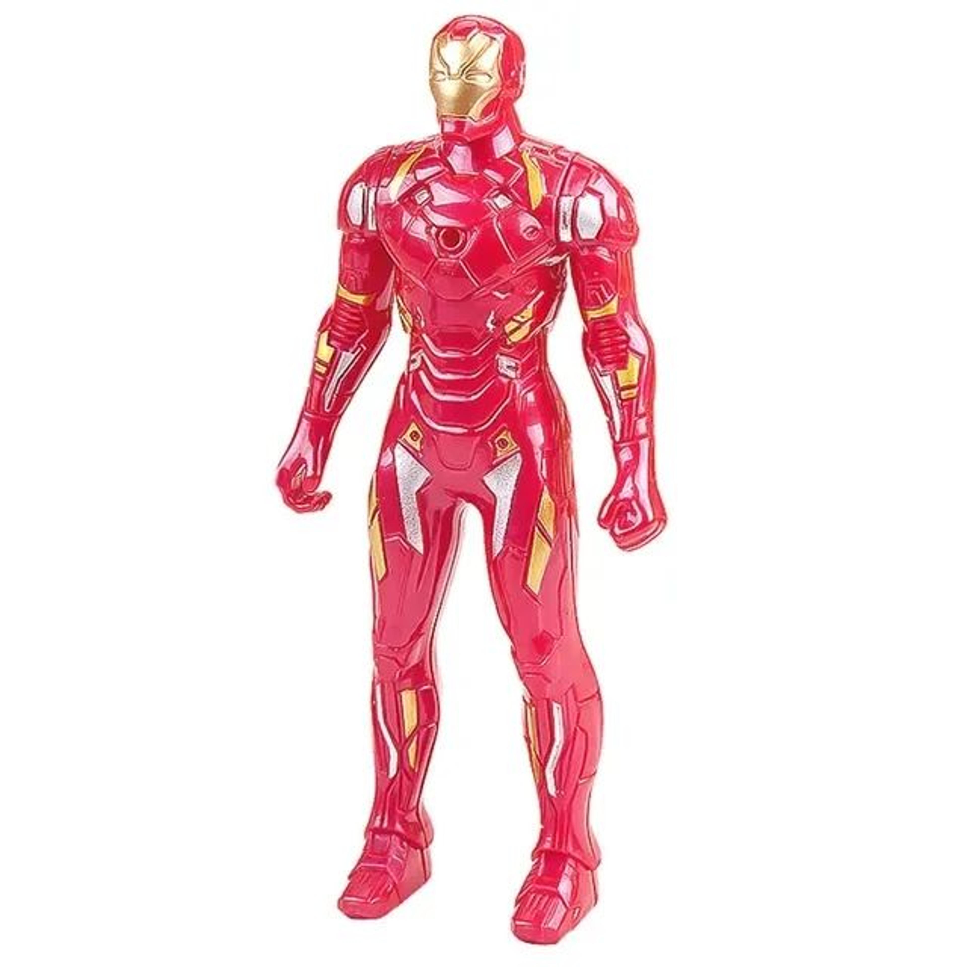 Marvel Action Figure Set  Luminous Spider Man Hulk  Iron Man Mini Models For Kids Glow Display Toys