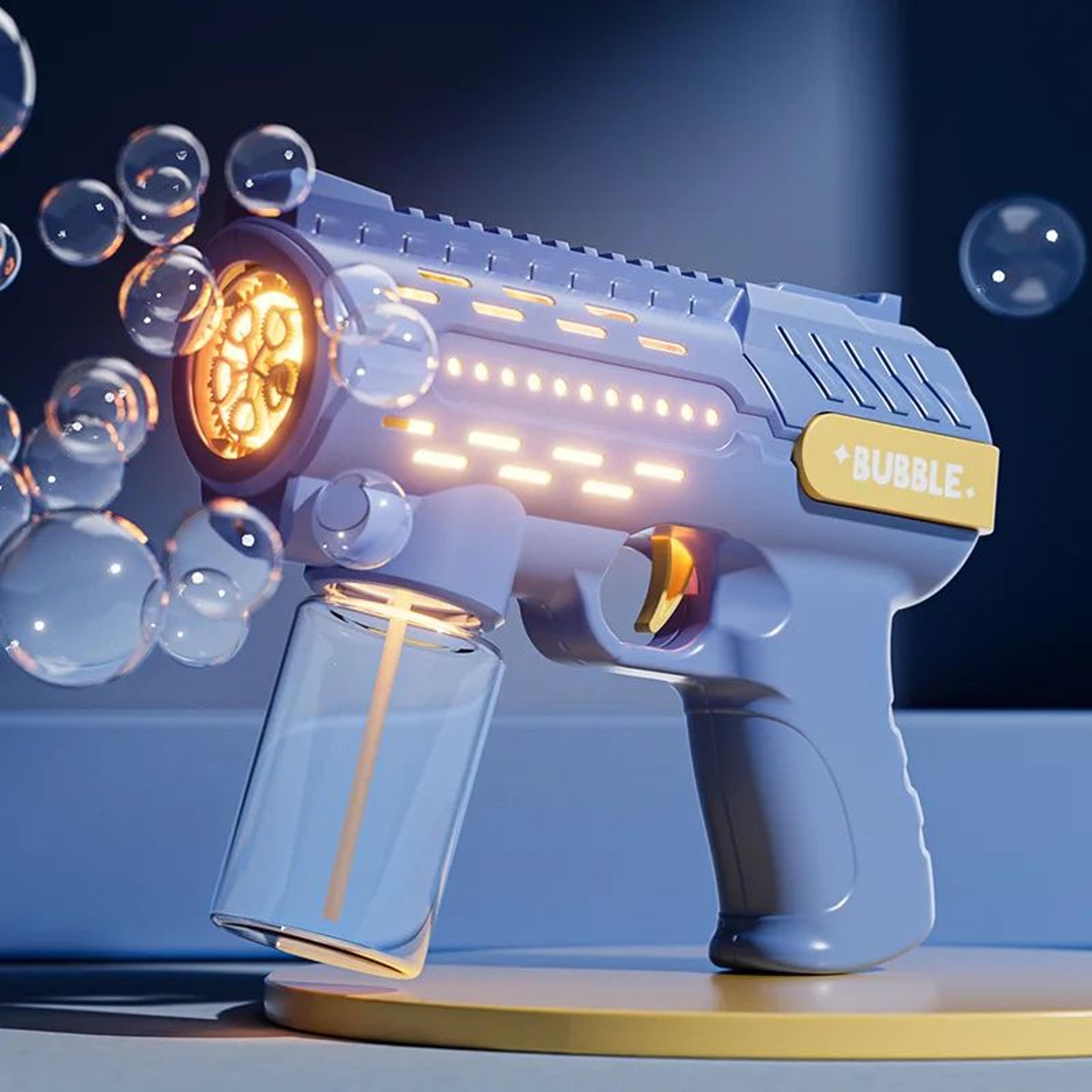 Unicorn Electric Bubble Gun Toy With Lights  Automatic Bubble Blower For Kids Outdoor Fun 14